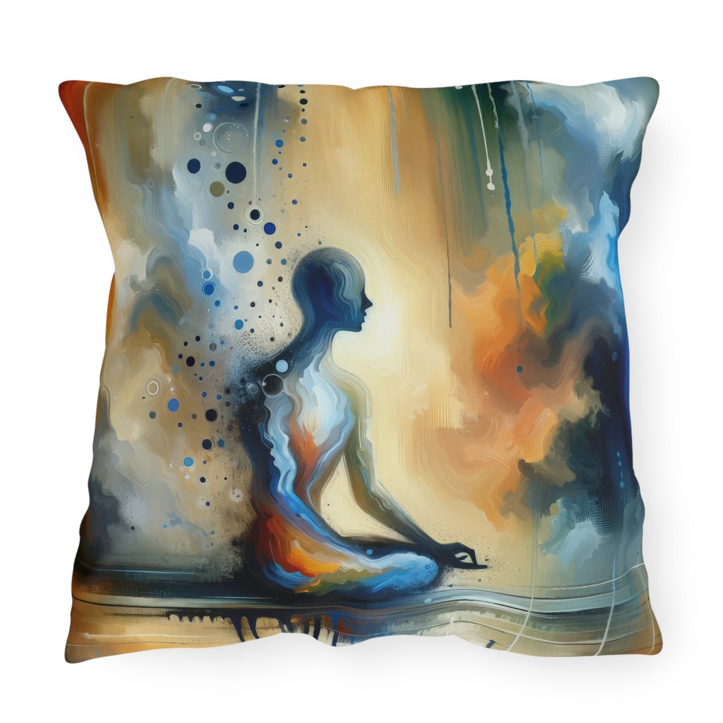 Resonance Abstract Healing Outdoor Pillows