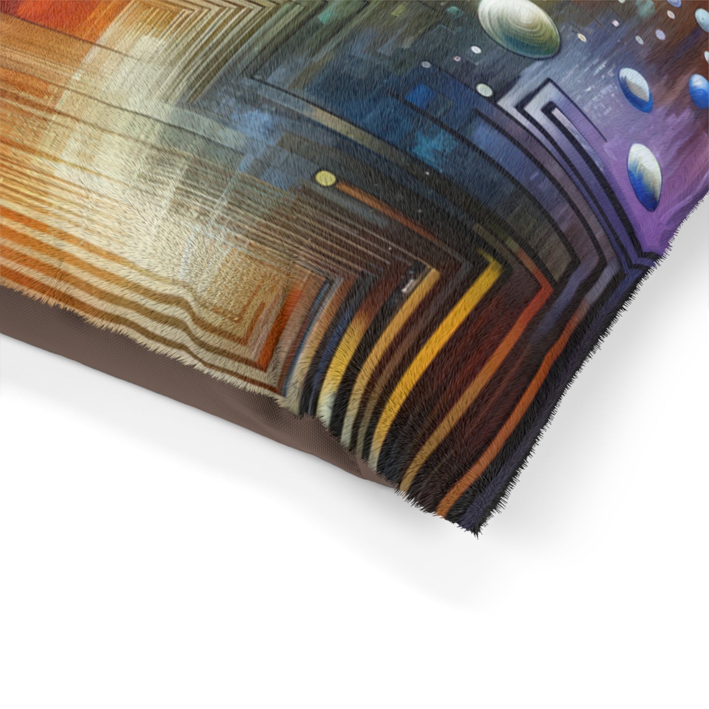 Abstract Technicolor Synthesis Pet Bed