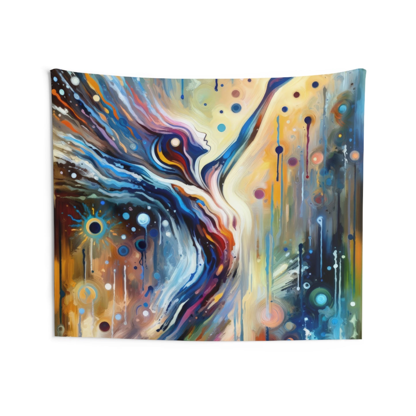 Journey Embrace Tachism Indoor Wall Tapestries