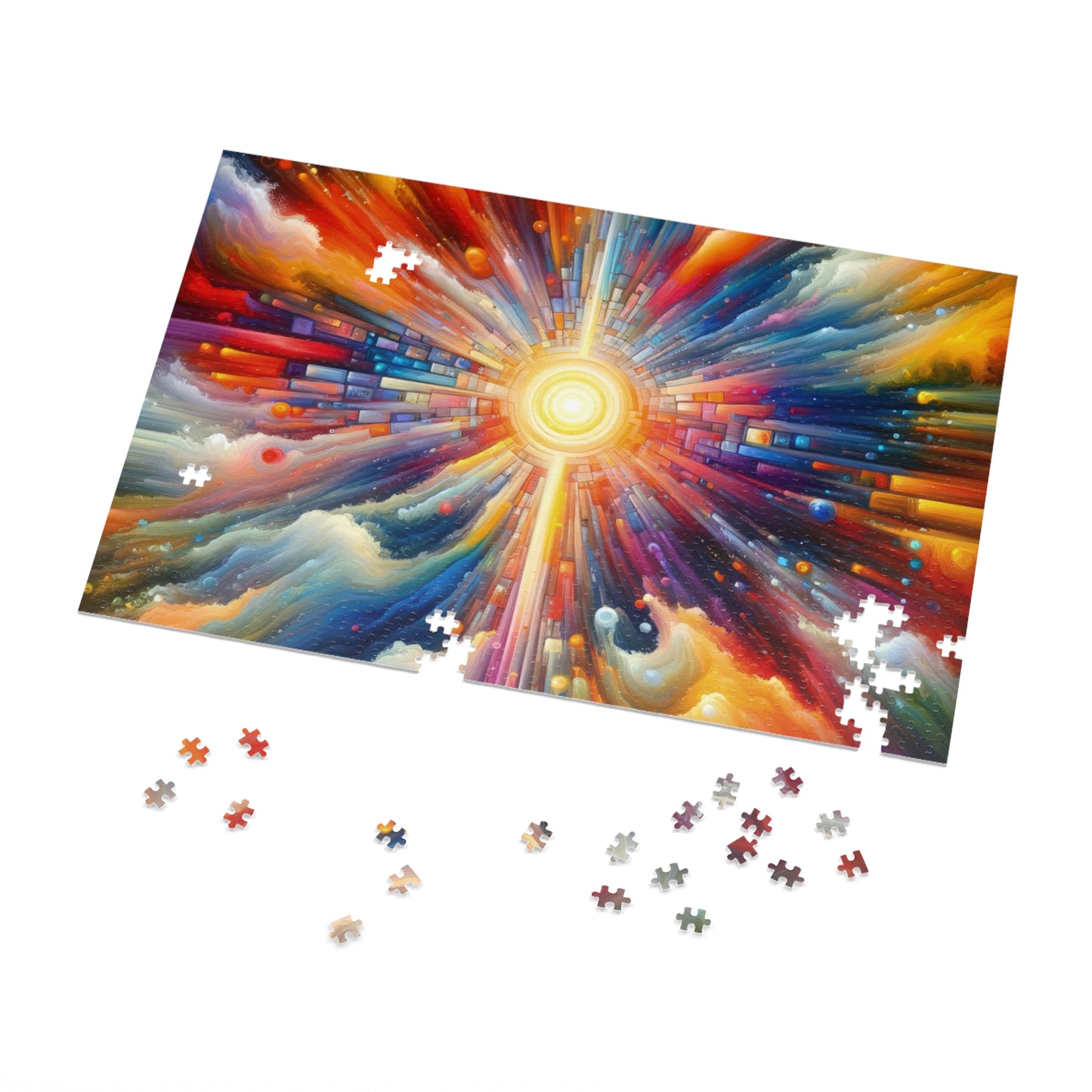 Kaleidoscopic Tachism Breath Jigsaw Puzzle (30, 110, 252, 500,1000-Piece)