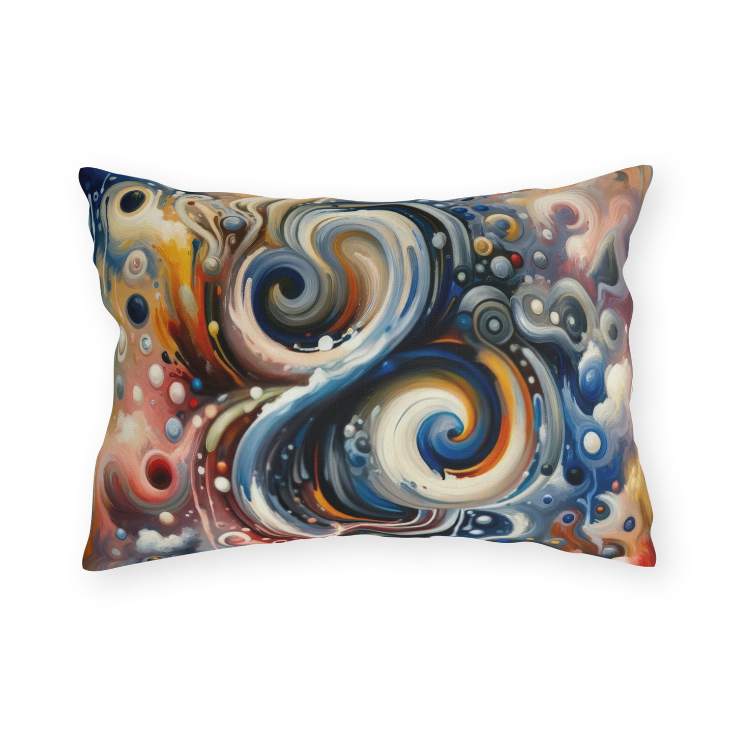 Paradoxical Embrace Tachism Outdoor Pillows