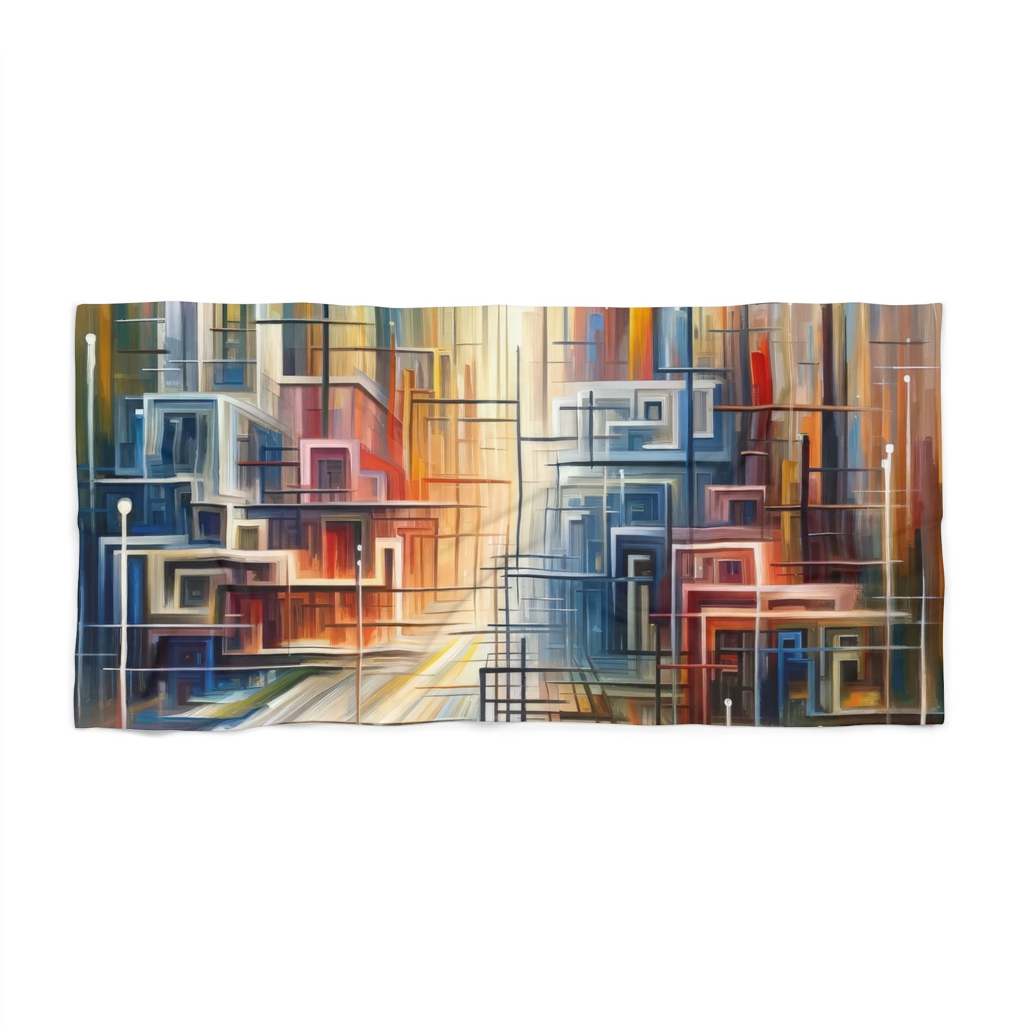 Urban Flow Interconnectedness Beach Towel