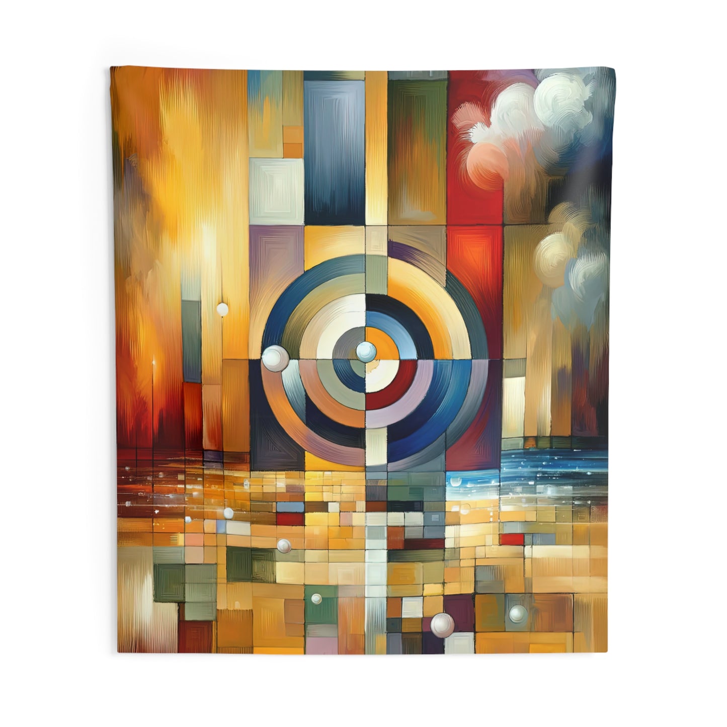 Oneness Through Tachism Indoor Wall Tapestries