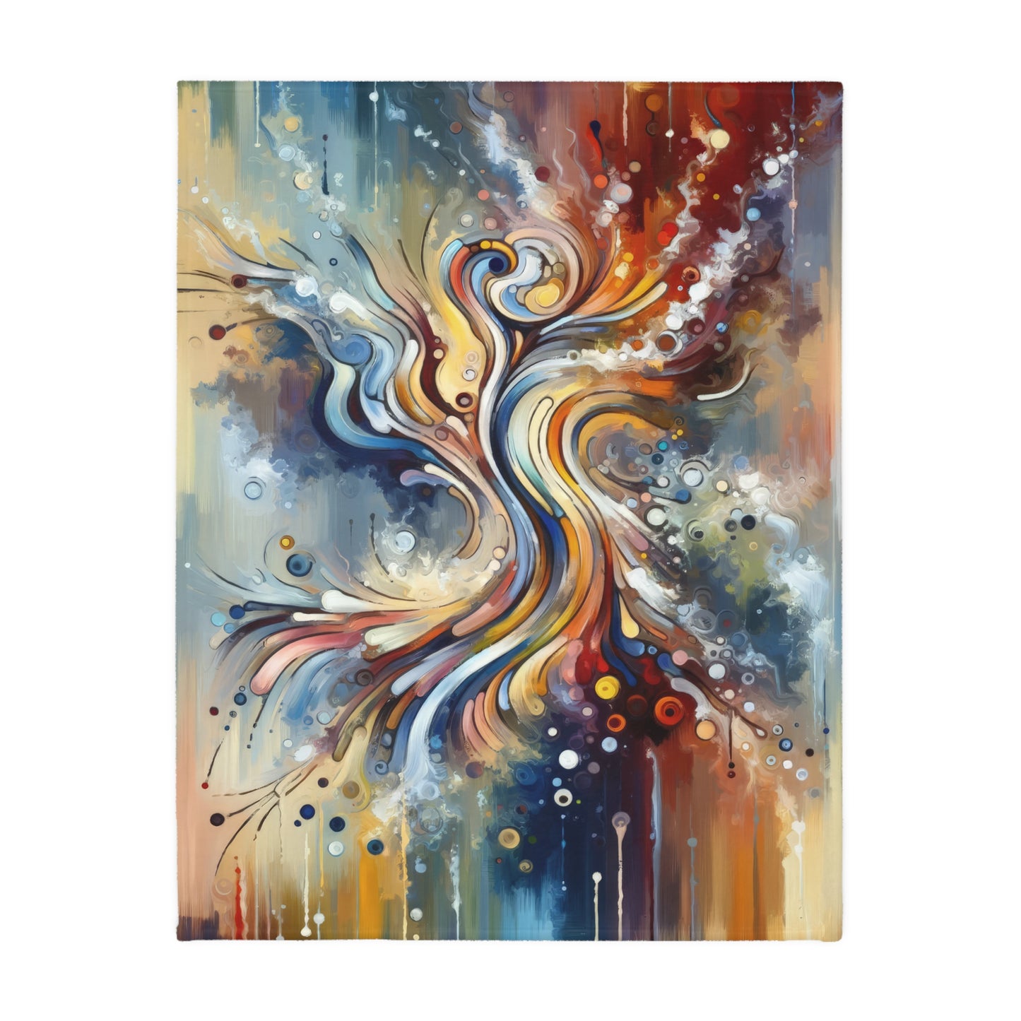Mindfulness Motion Divine Velveteen Microfiber Blanket (Two-sided print)