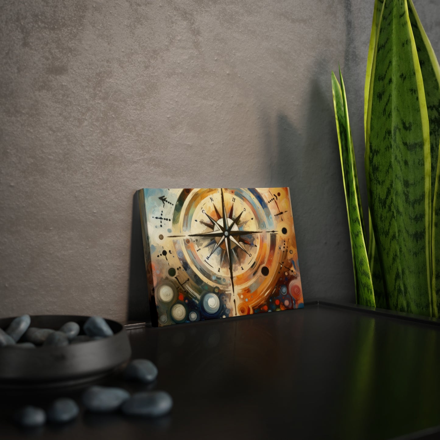 Guidance Abstract Compass Canvas Photo Tile