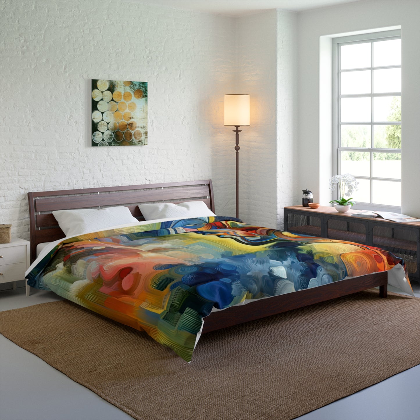 Emotional Perception Abstract Comforter