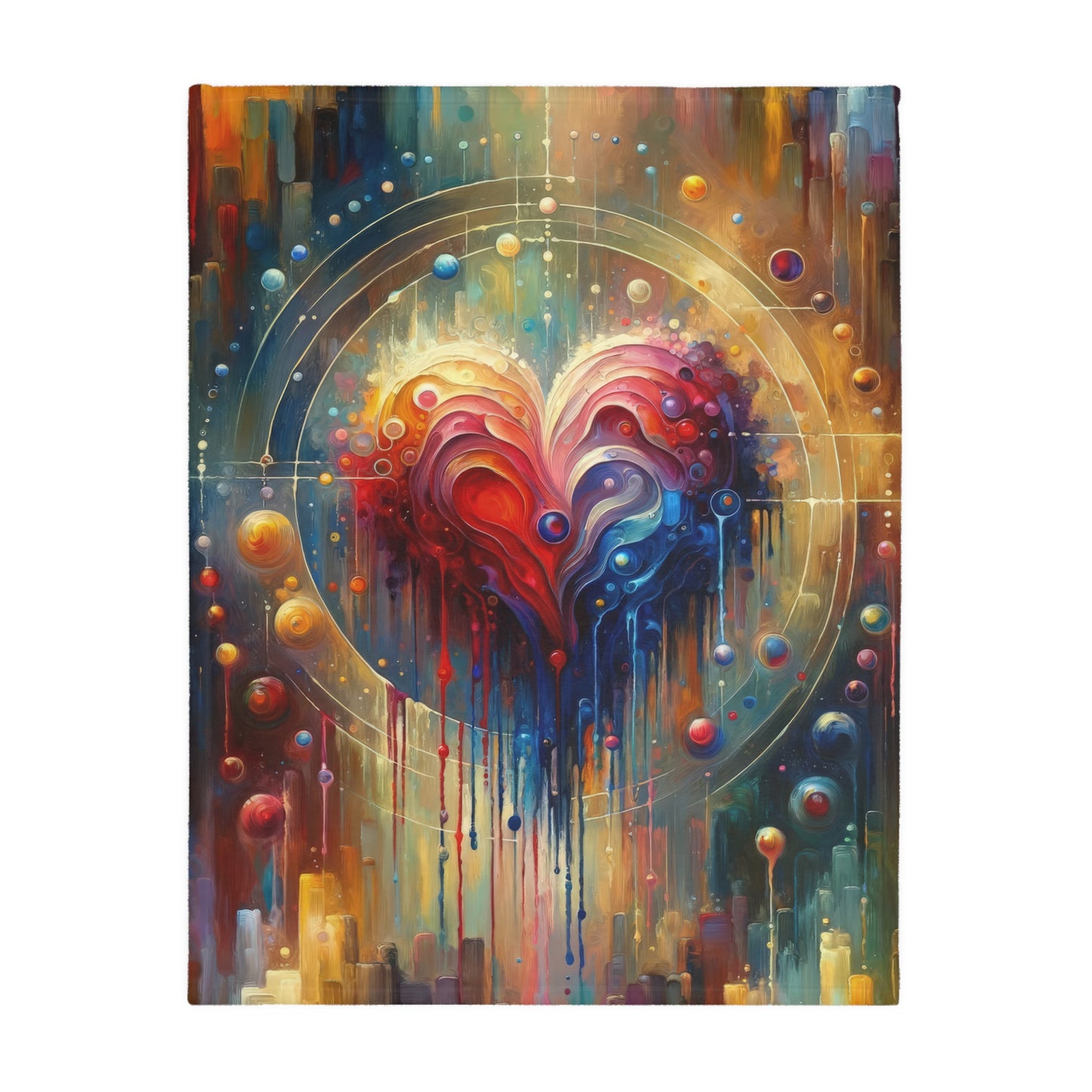 Unified Heart Reflections Velveteen Microfiber Blanket (Two-sided print)