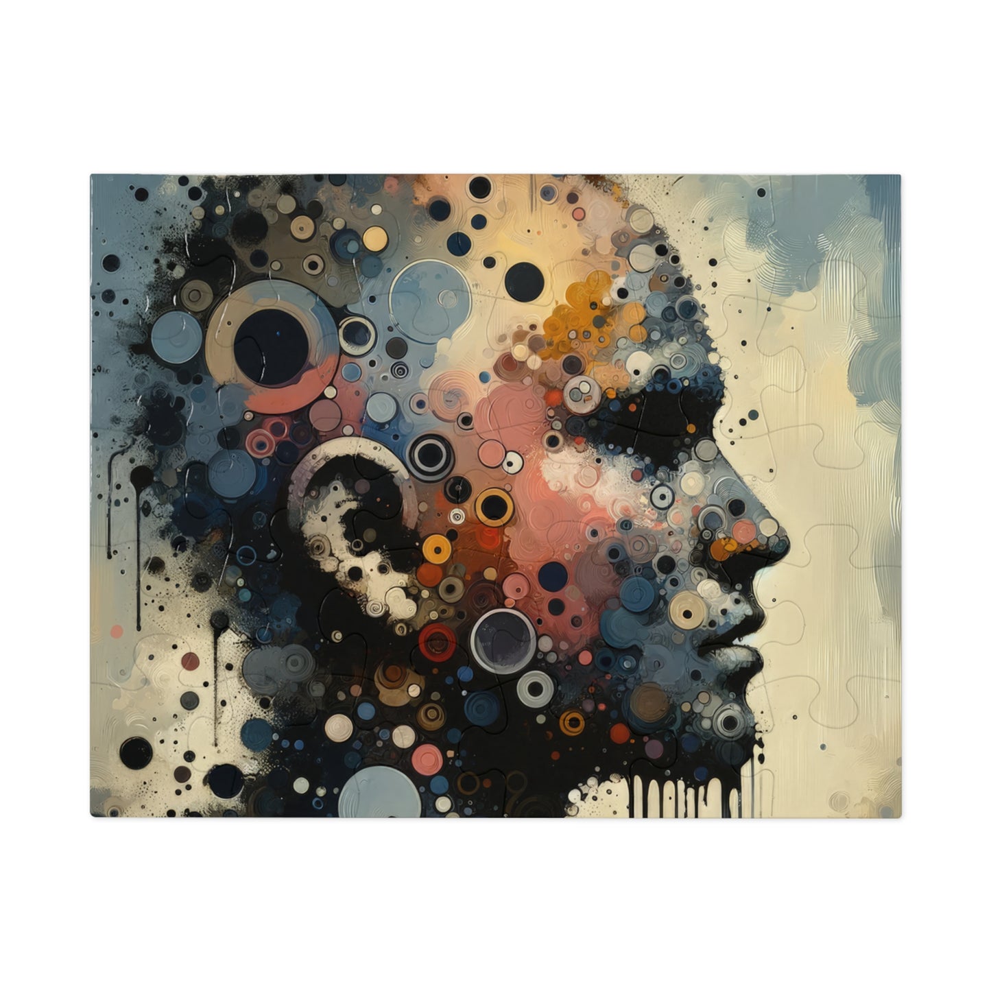 Reflective Tachism Contemplation Jigsaw Puzzle (30, 110, 252, 500,1000-Piece)