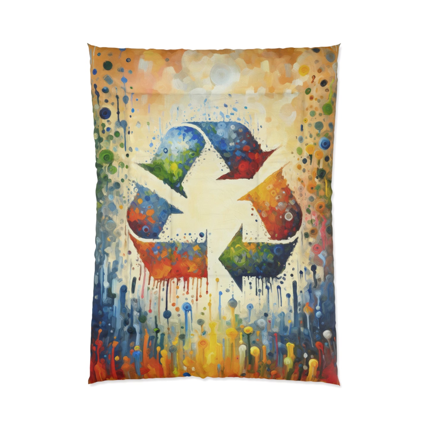 Sustainable Transformation Tachism Comforter