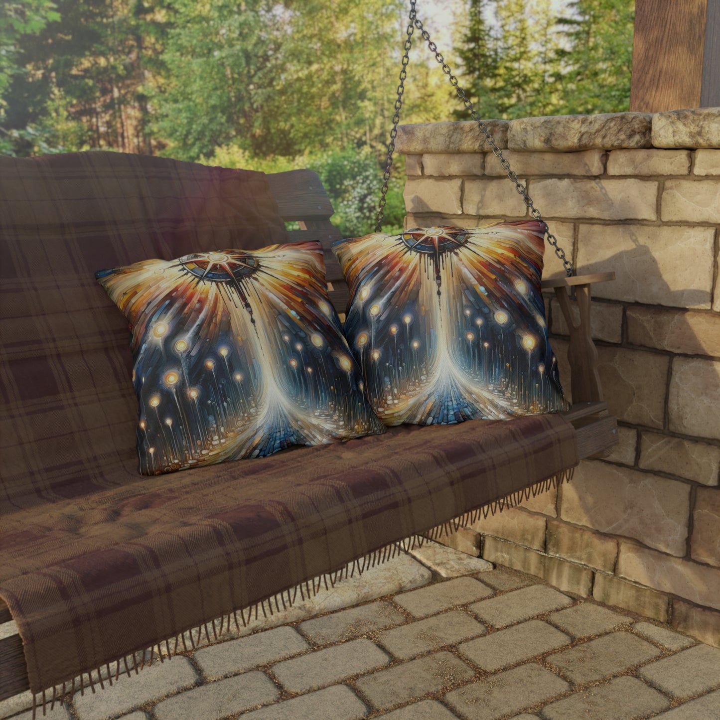 Wisdom Compass Journey Outdoor Pillows