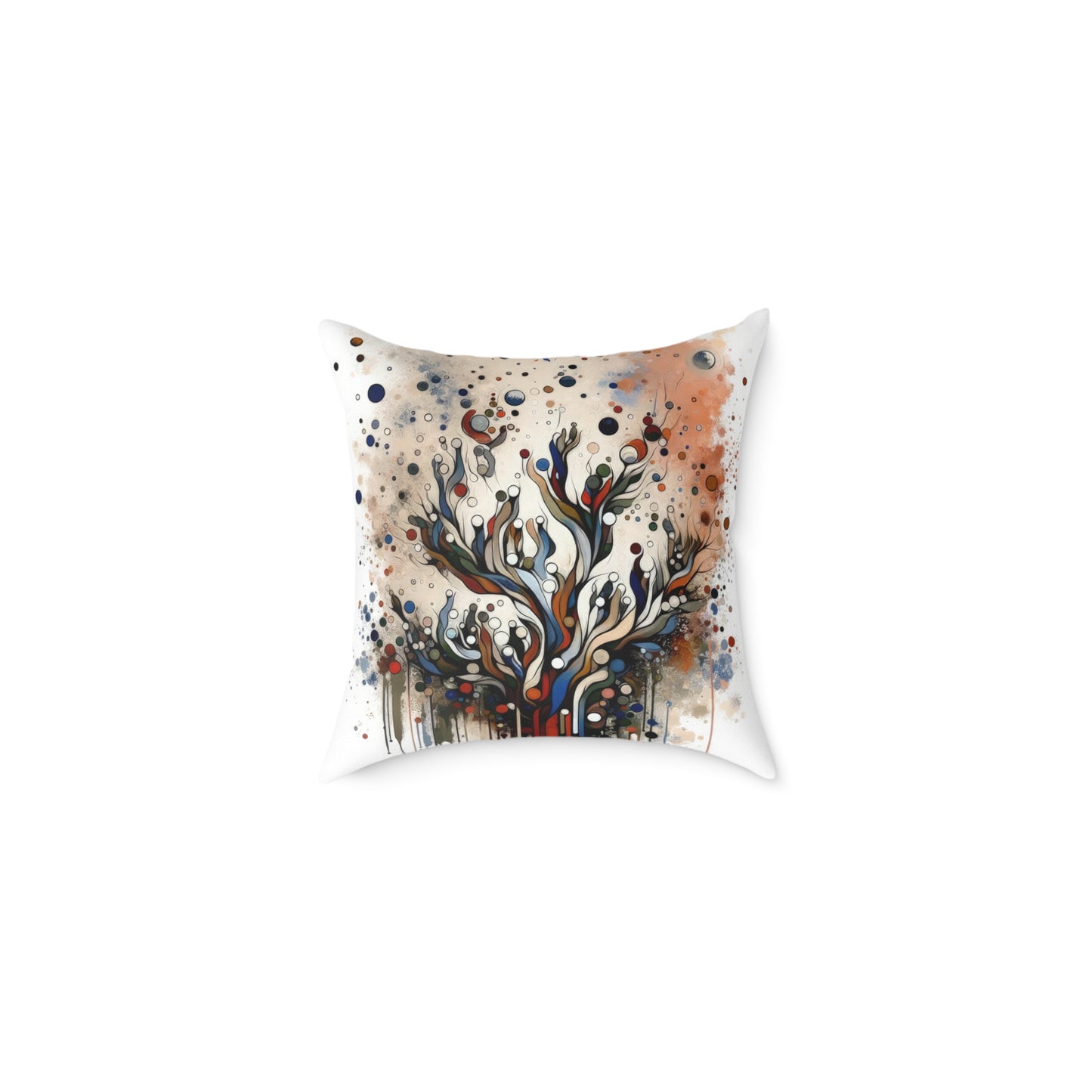 Intentional Unity Splashes Spun Polyester Pillow