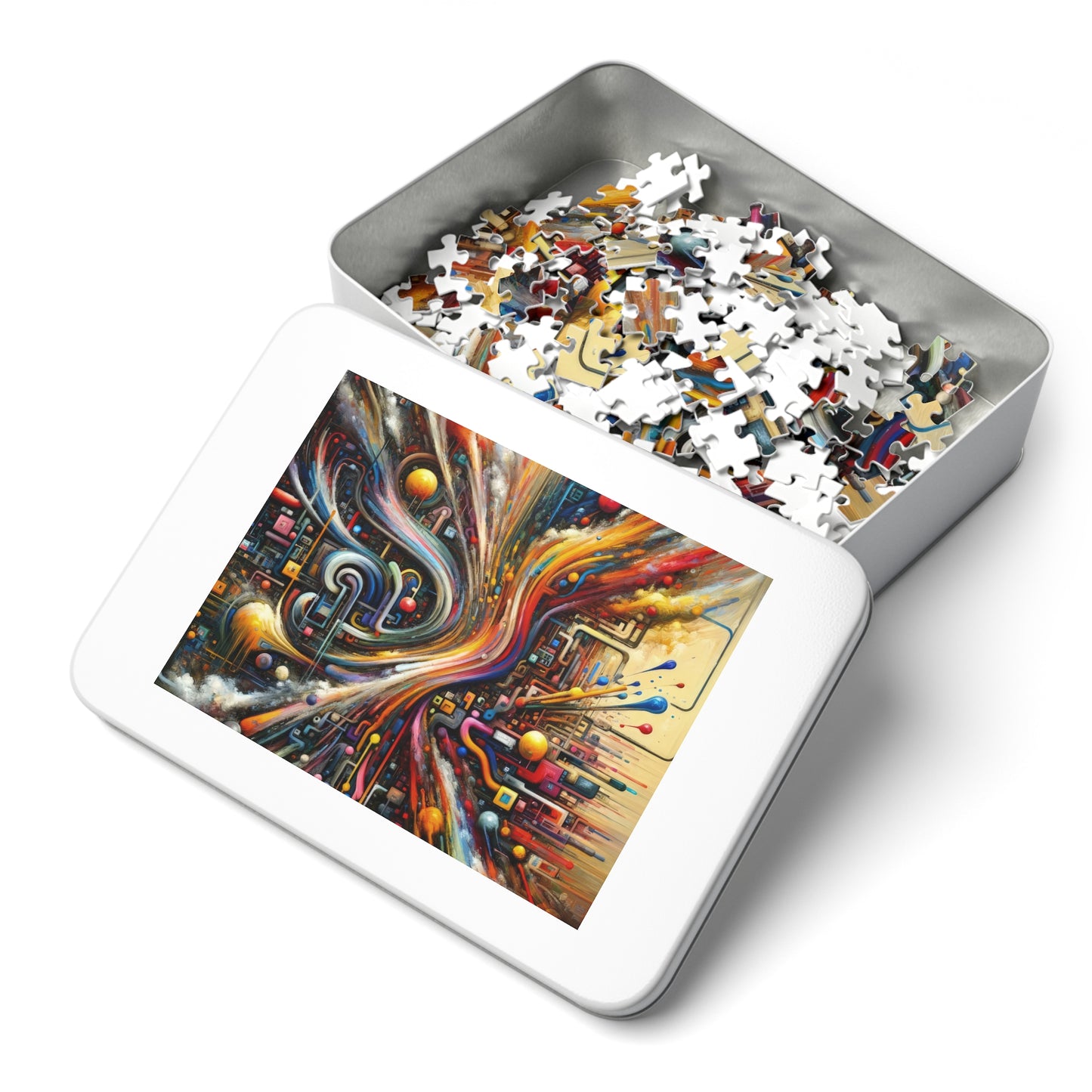Information Bottleneck Cascade Jigsaw Puzzle (30, 110, 252, 500,1000-Piece)