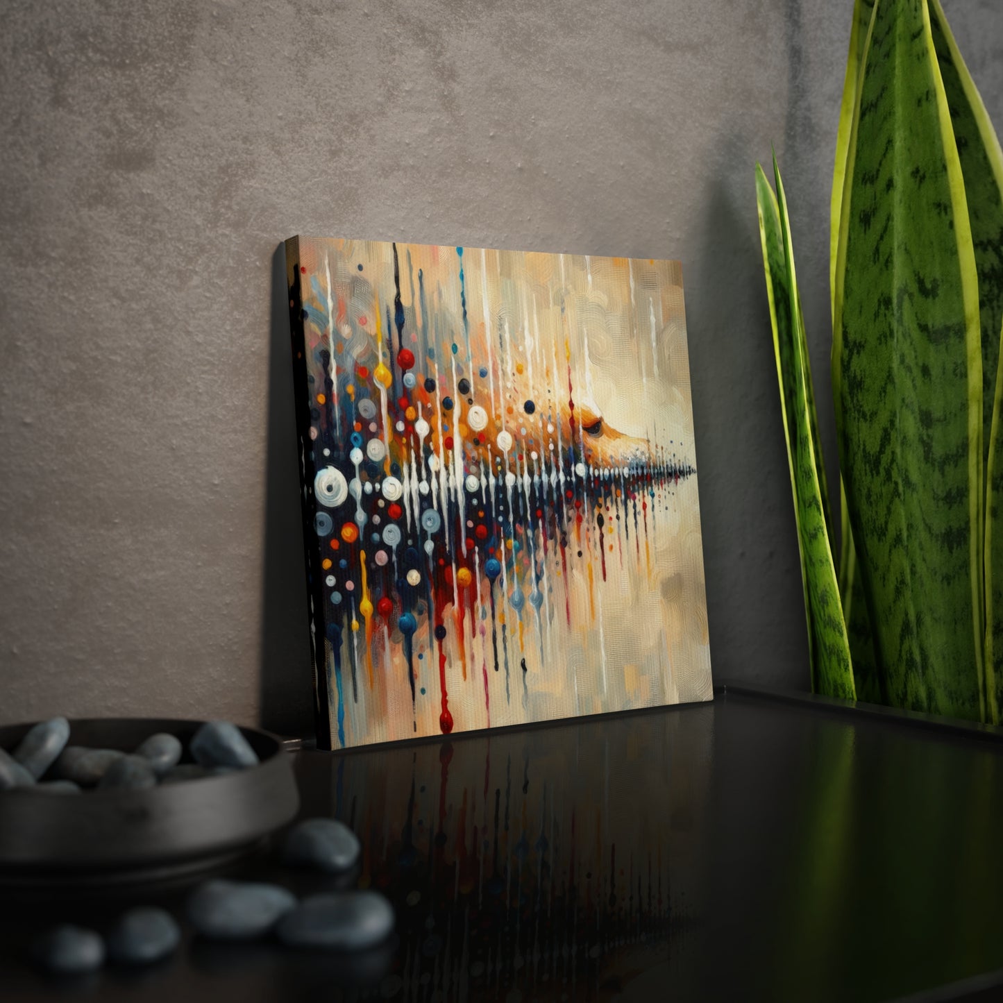 Distant Barking Echoes Canvas Photo Tile