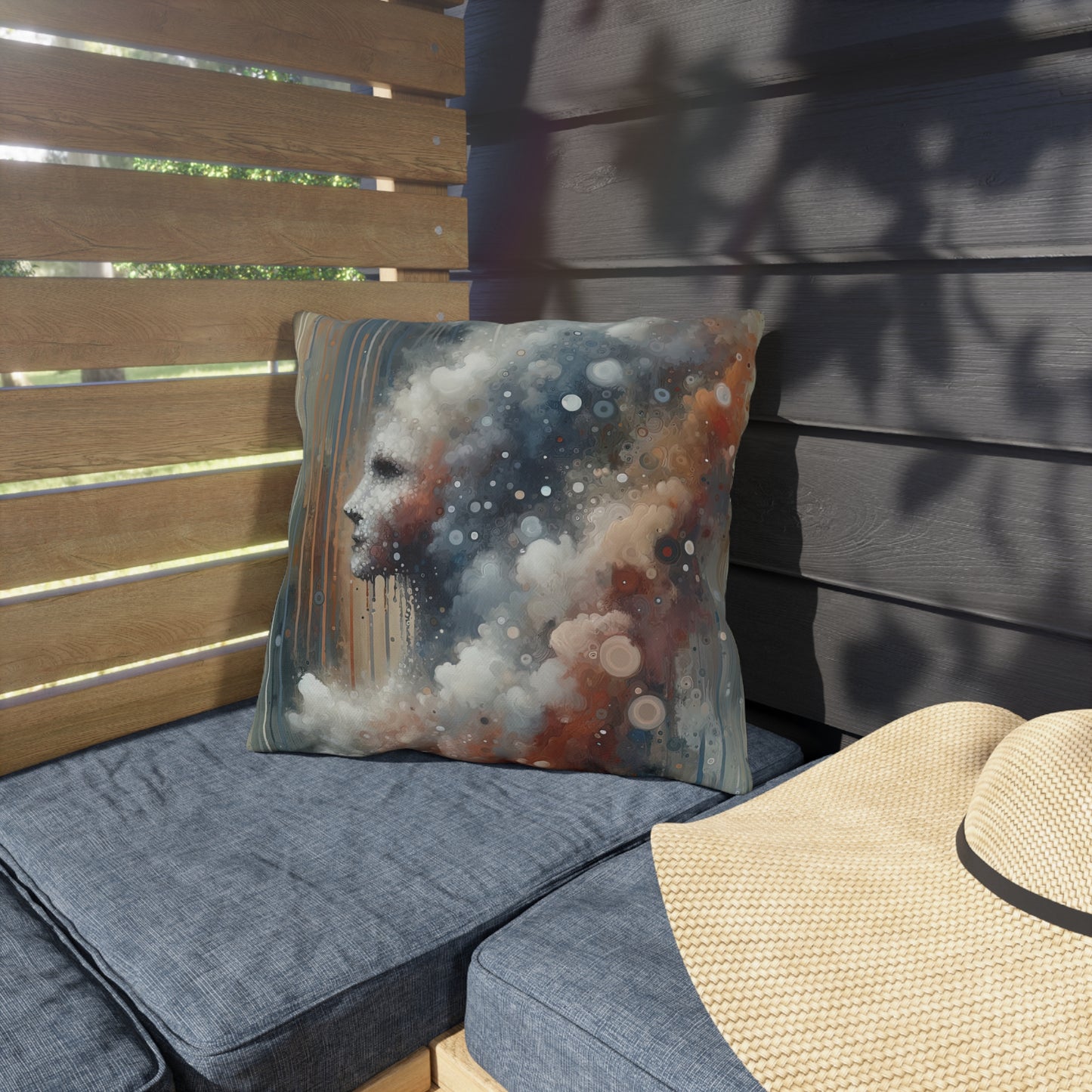 Ephemeral Hour Residue Outdoor Pillows