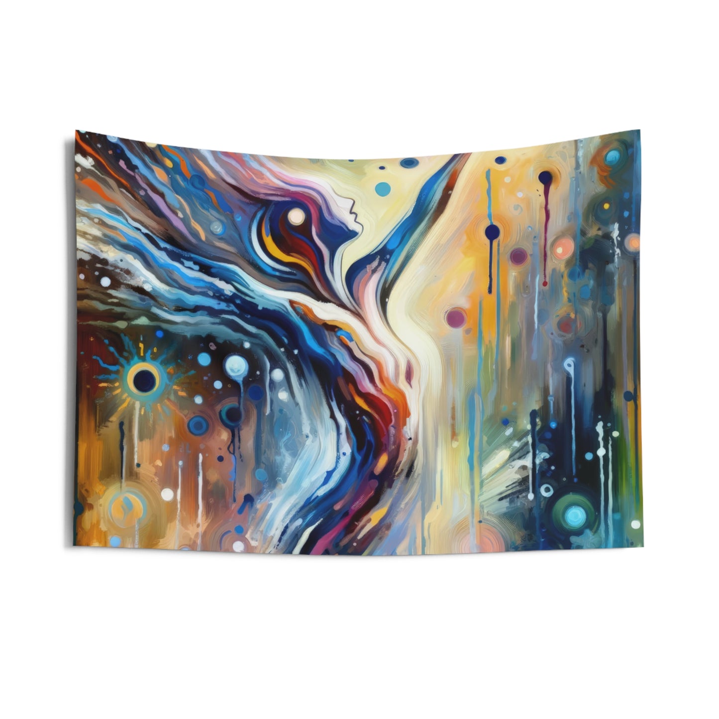 Journey Embrace Tachism Indoor Wall Tapestries