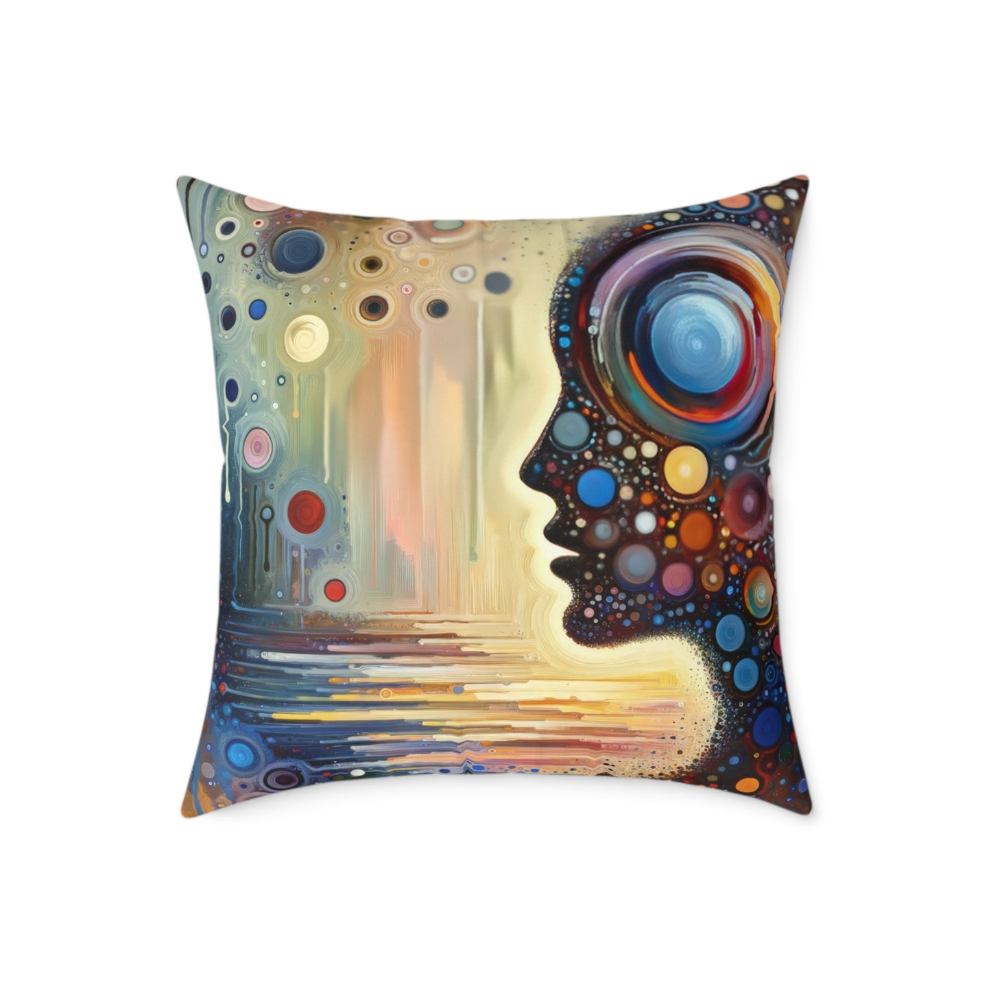 Echoed Intrinsic Universality Spun Polyester Pillow