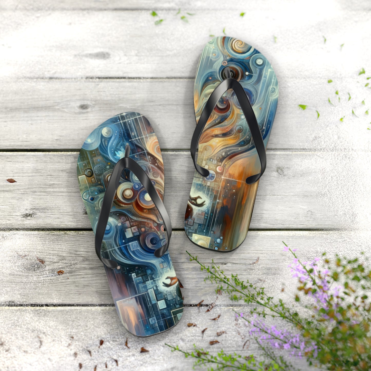 Technological Spiritual Synthesis Flip Flops