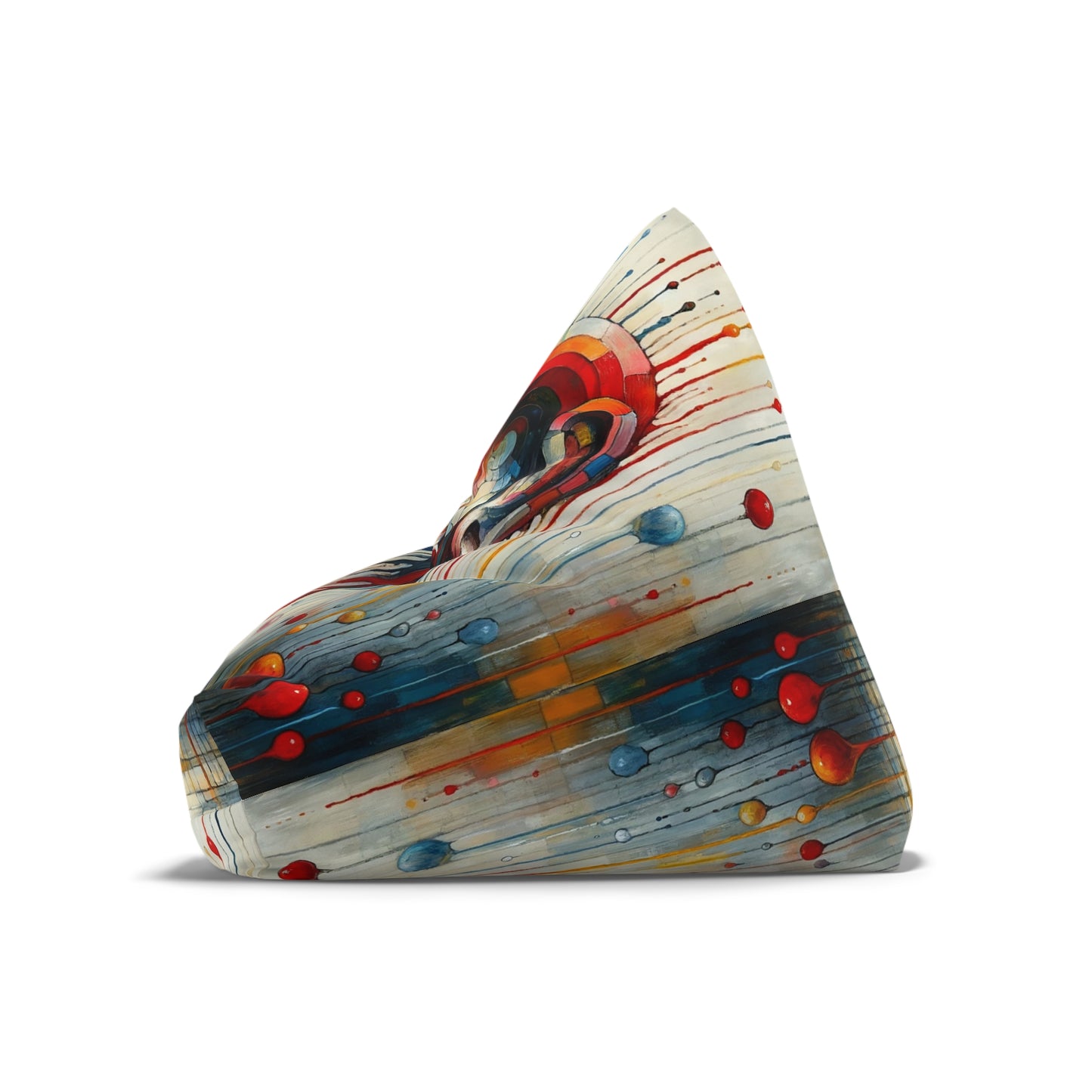 Ears Heart Expression Bean Bag Chair Cover