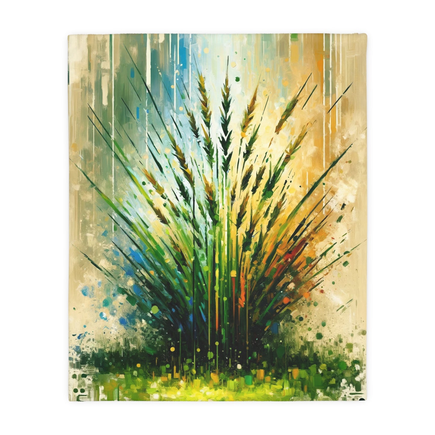 Grass Testament Change Velveteen Microfiber Blanket (Two-sided print)