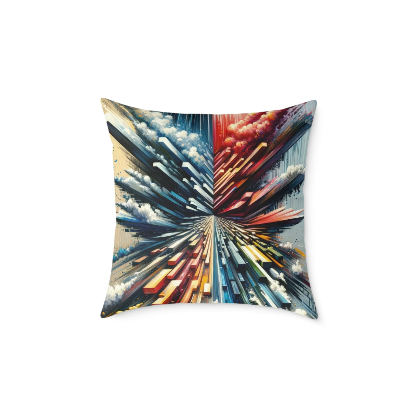 Rapid Perspective Shift Spun Polyester Pillow