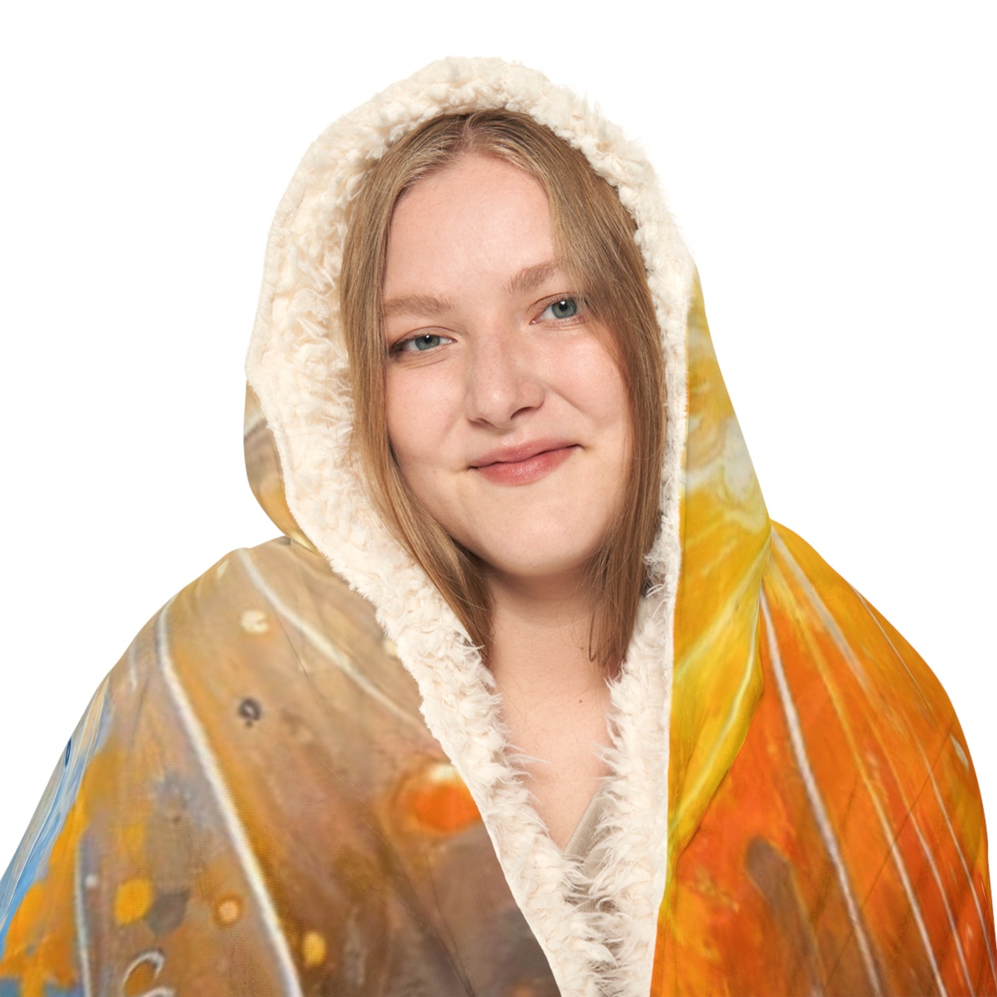 Luminous Abstract Tachism Snuggle Blanket