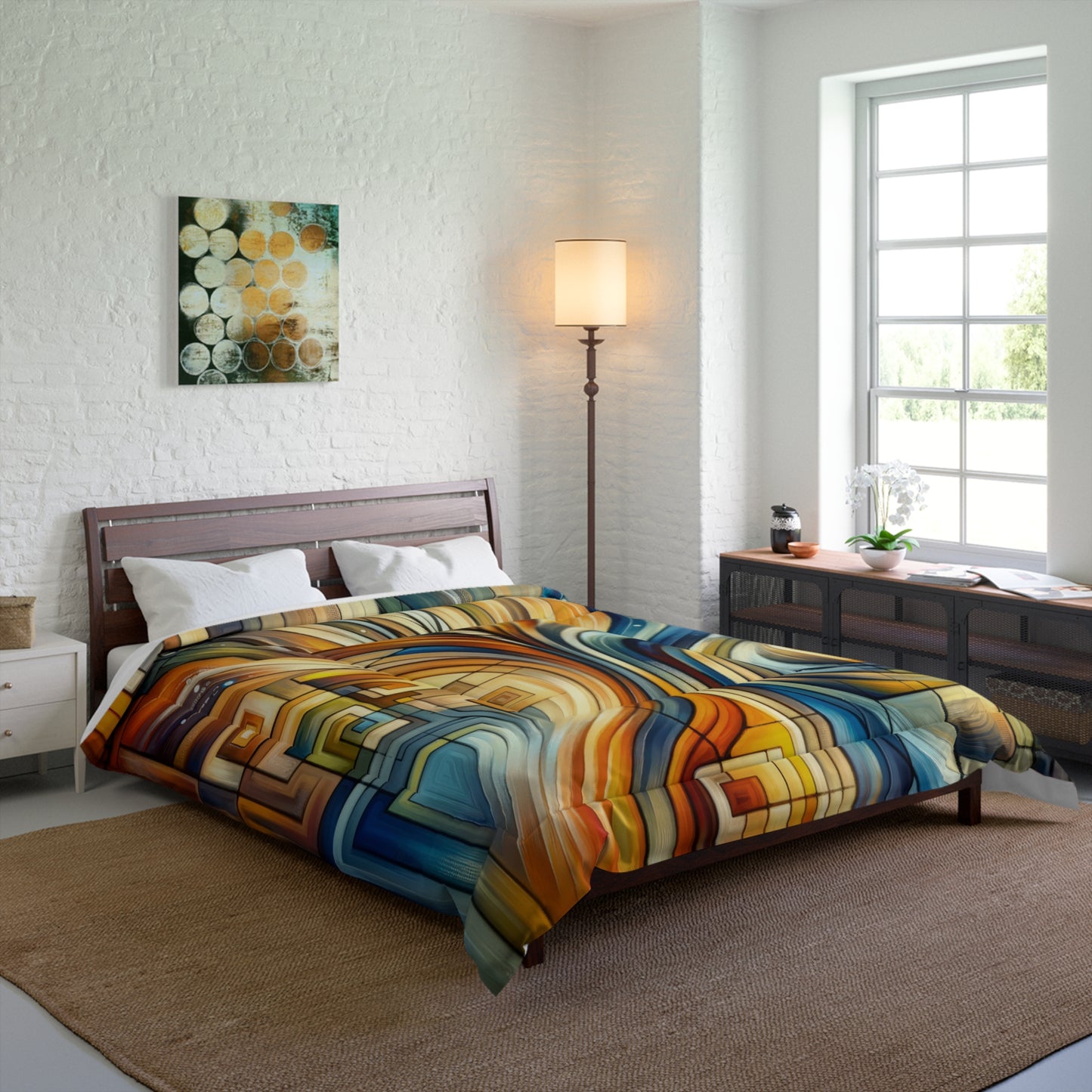 Spiritual Tachism Connection Comforter