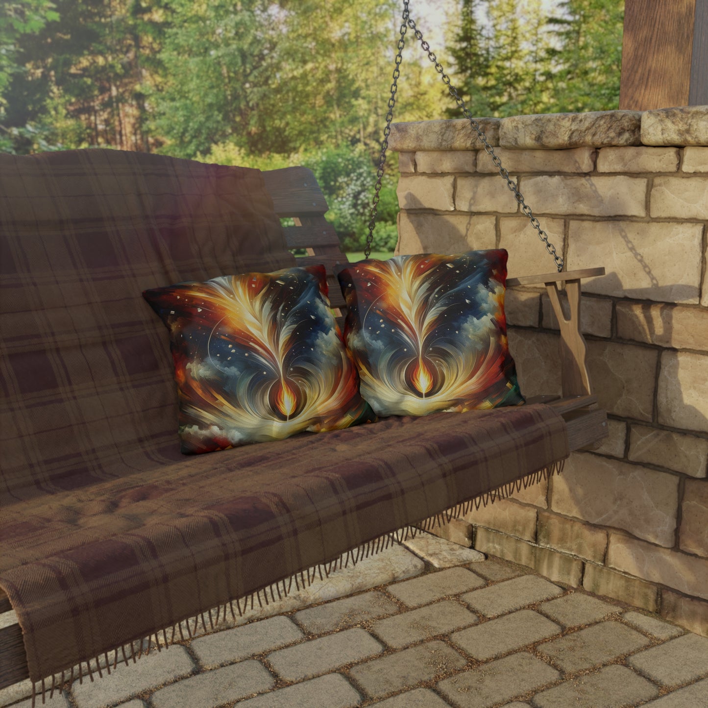 Igniting Transformational Currents Outdoor Pillows