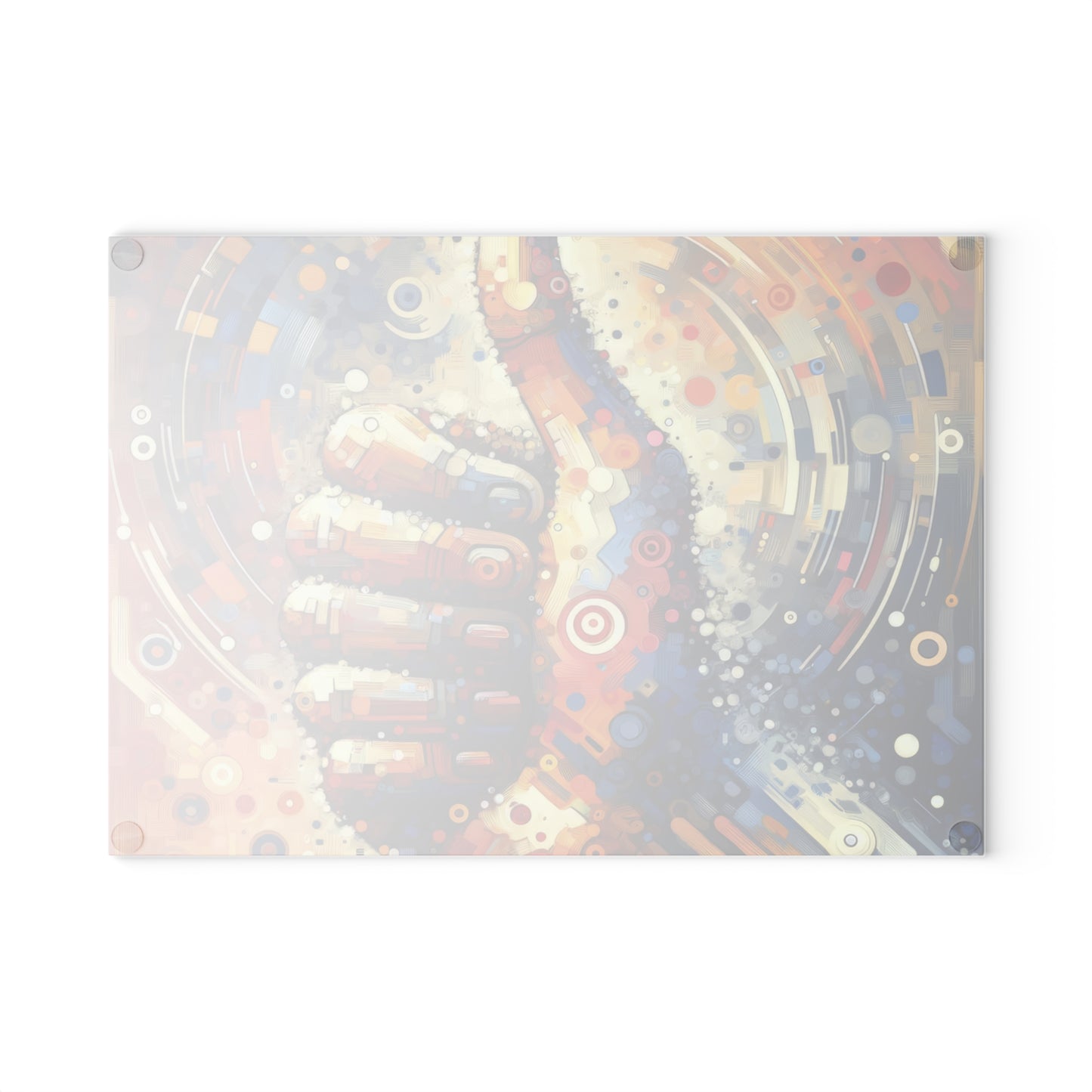 Digital Gratitude Nod Glass Cutting Board