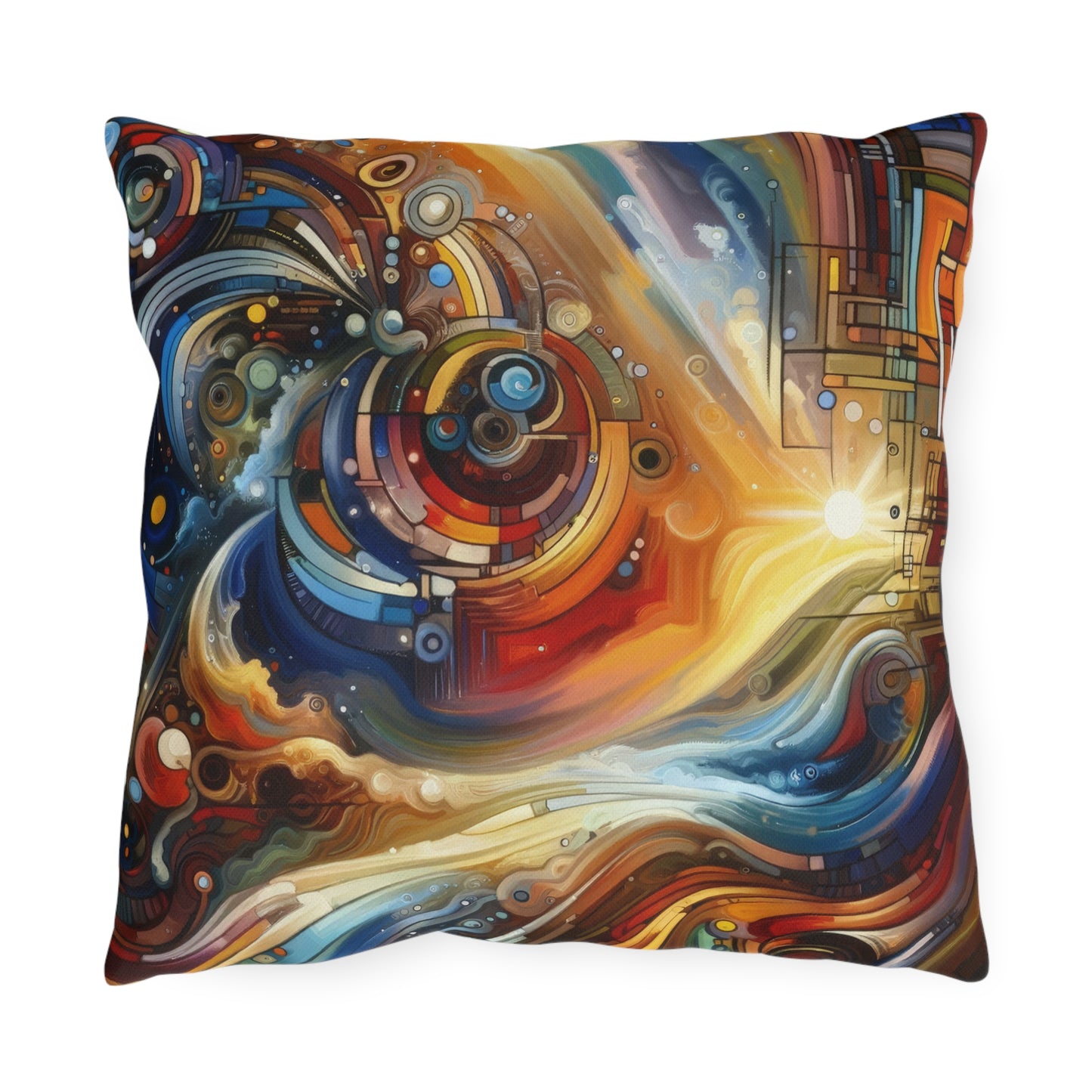 Ritualistic Growth Symphony Outdoor Pillows