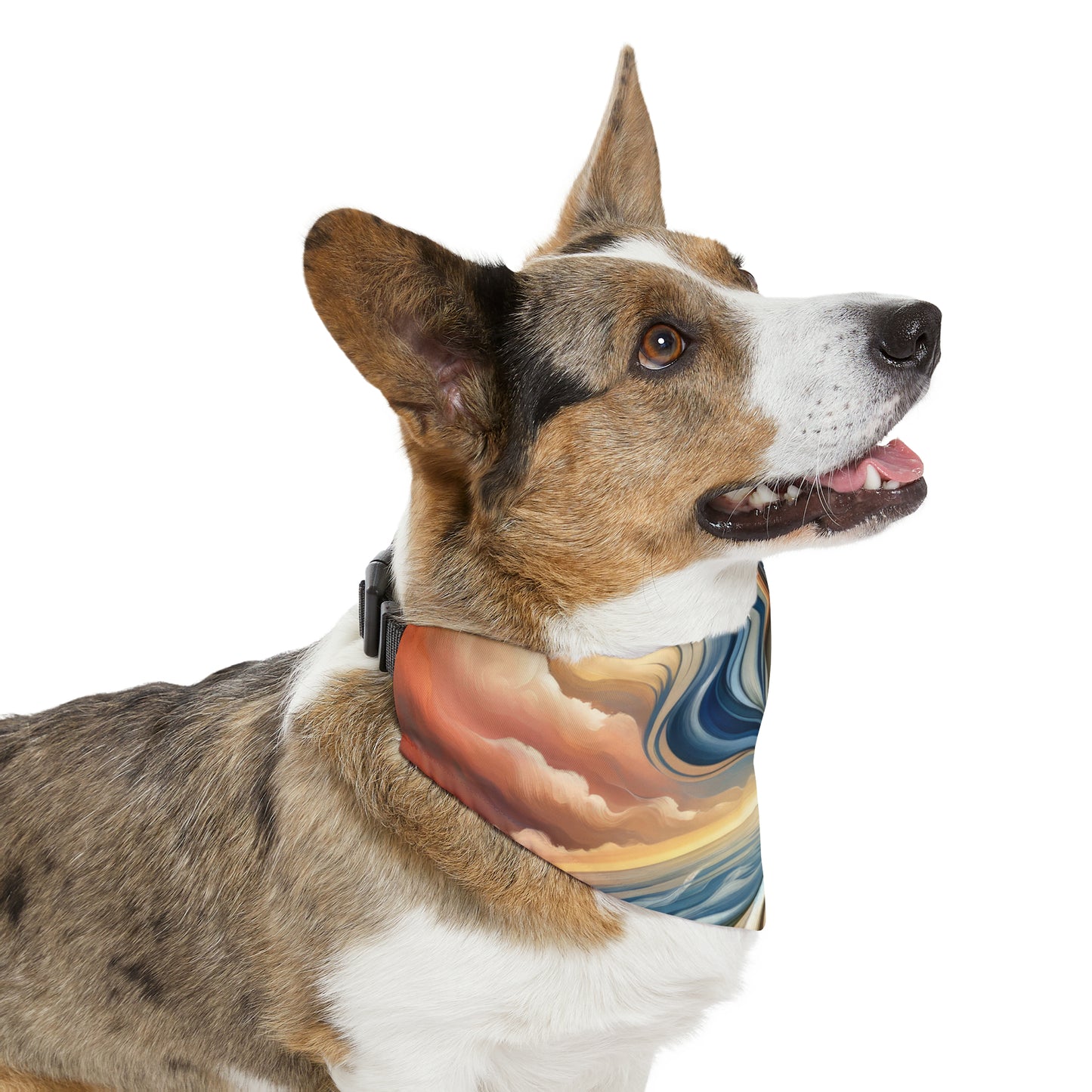 Tachism Confluence Harmony Pet Bandana Collar