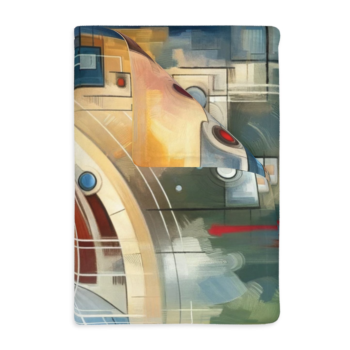 Techno Heart Harmony Velveteen Microfiber Blanket (Two-sided print)