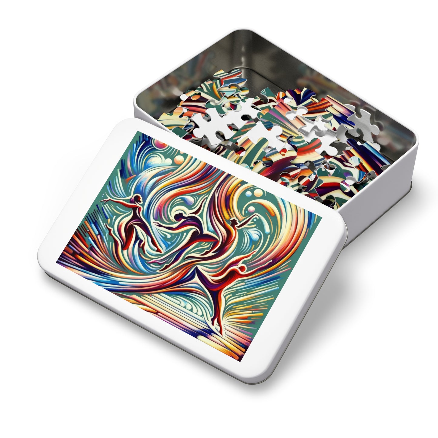 Choreographic Mindful Tachism Jigsaw Puzzle (30, 110, 252, 500,1000-Piece)