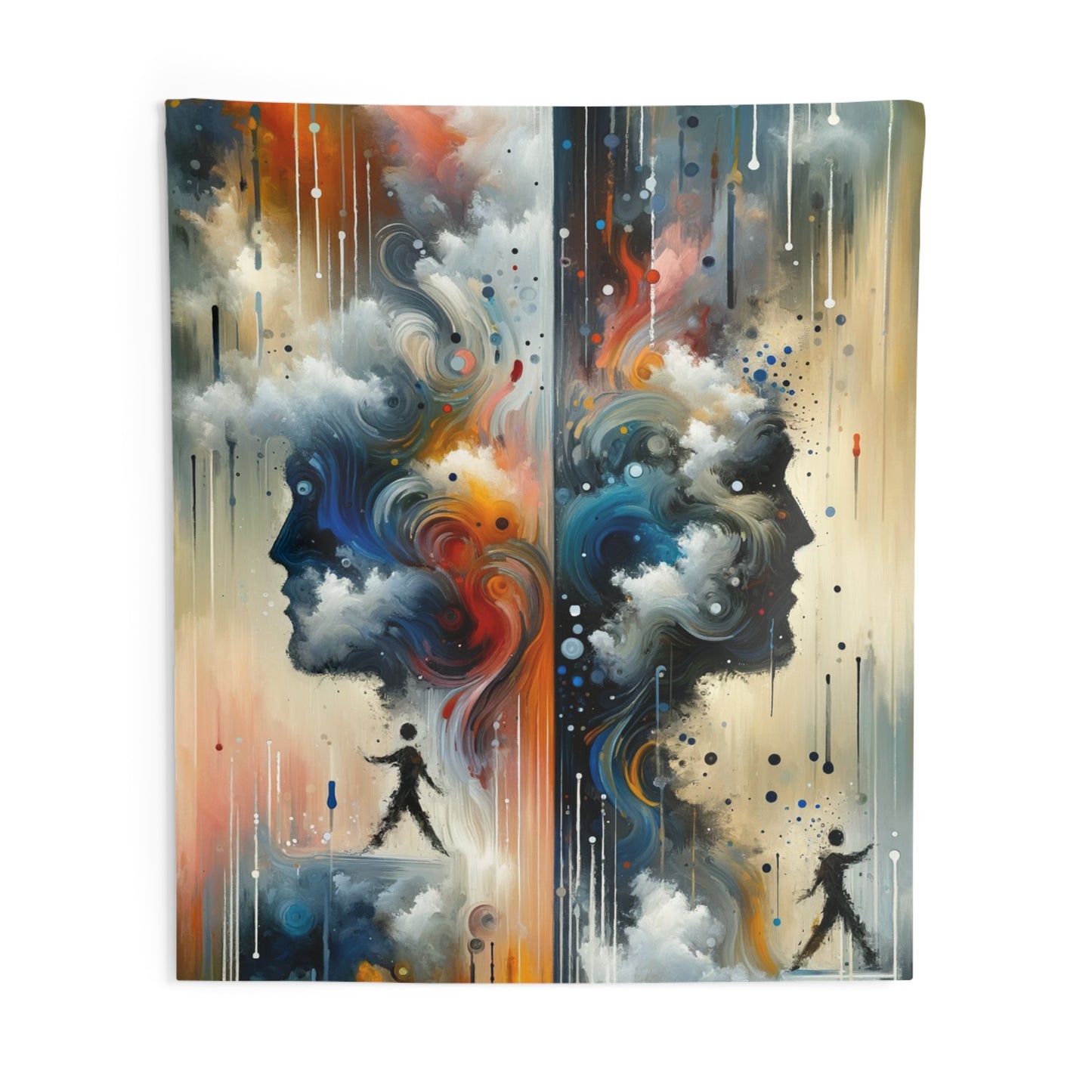 Connected Isolation Paradox Indoor Wall Tapestries