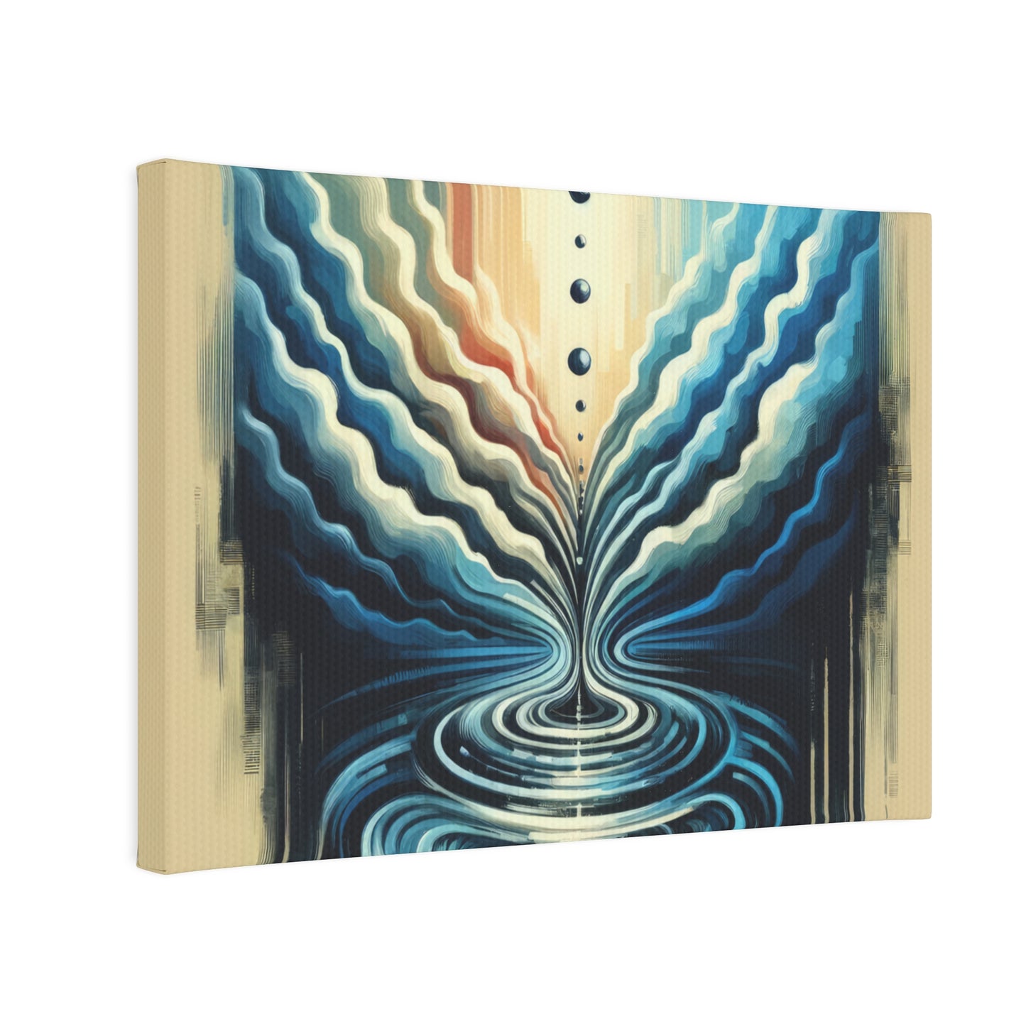 Ripple Effect Abstract Canvas Photo Tile
