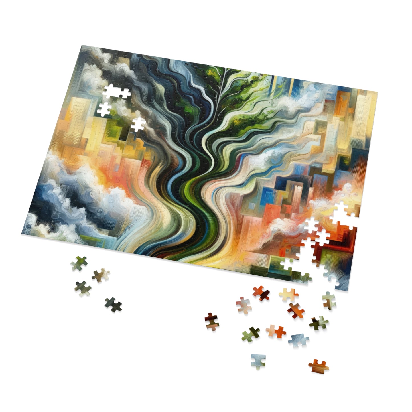 Eternal Digital Contrast Jigsaw Puzzle (30, 110, 252, 500,1000-Piece)