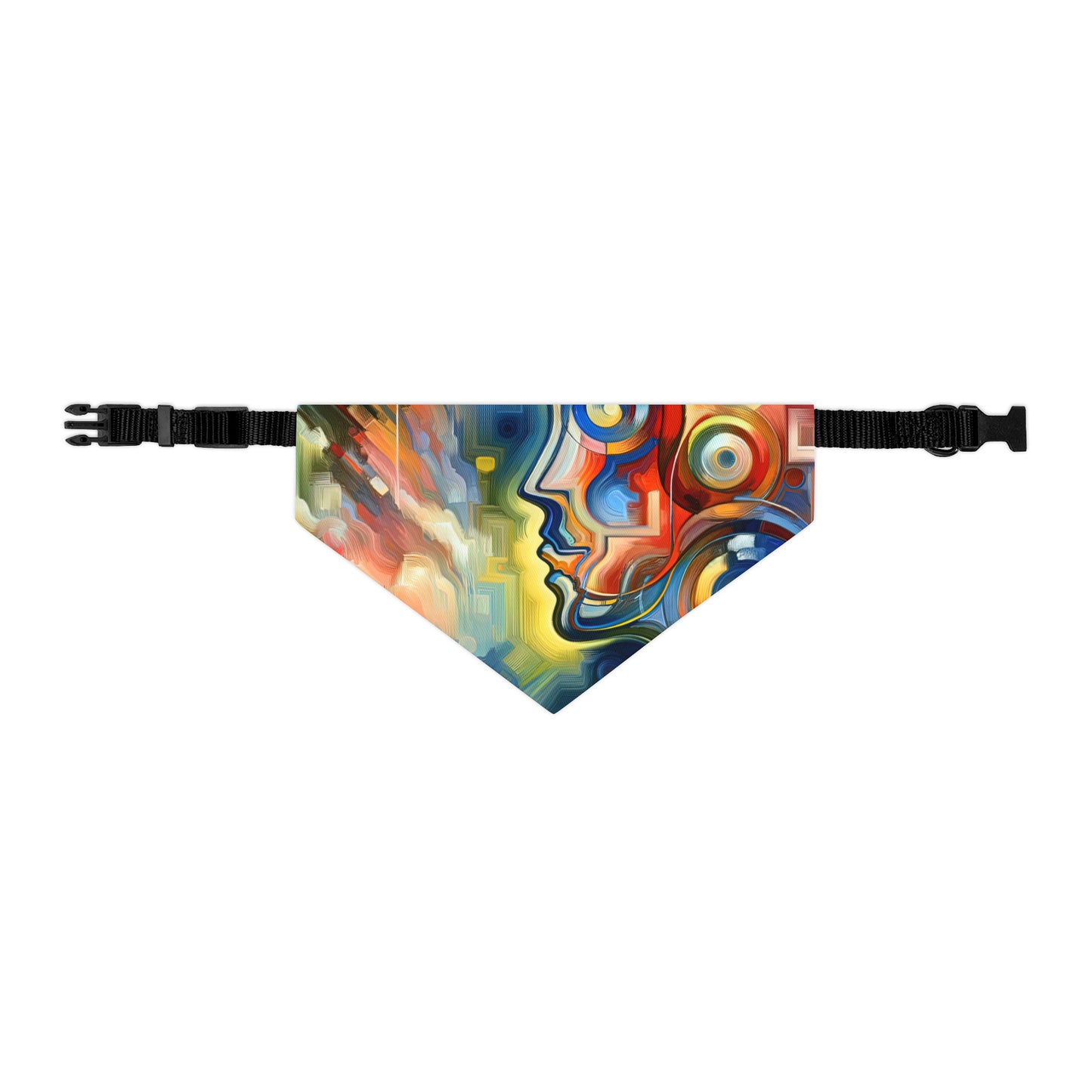 Emotional Perception Abstract Pet Bandana Collar
