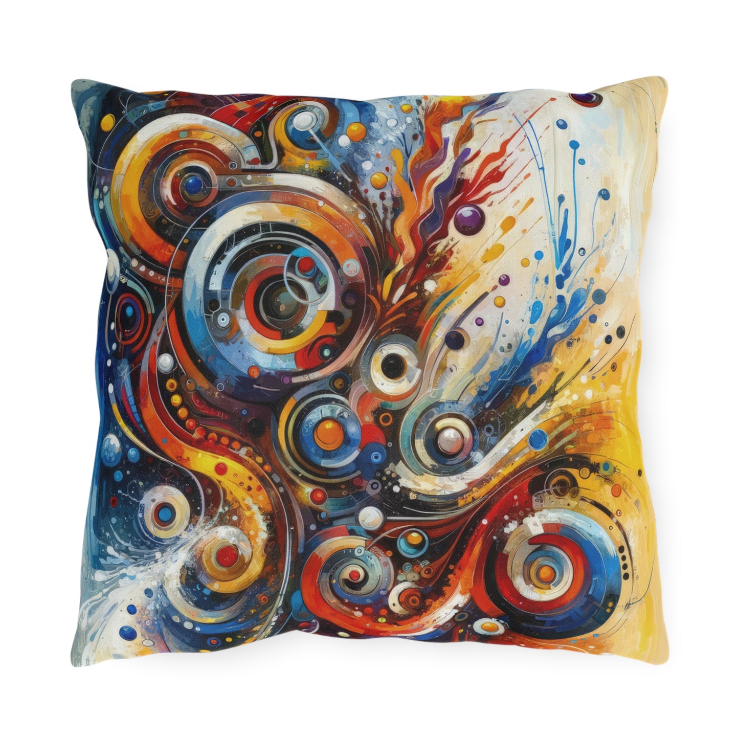 Harmonic Abstract Synergy Outdoor Pillows