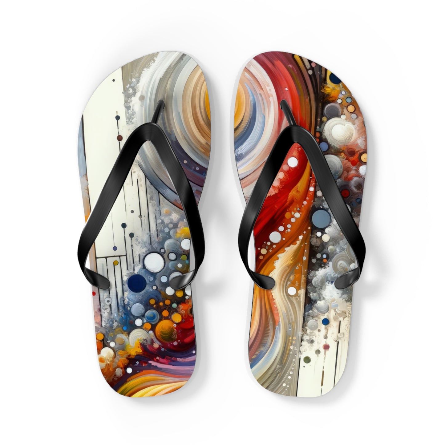 Harmonic Swirl Elegance Flip Flops