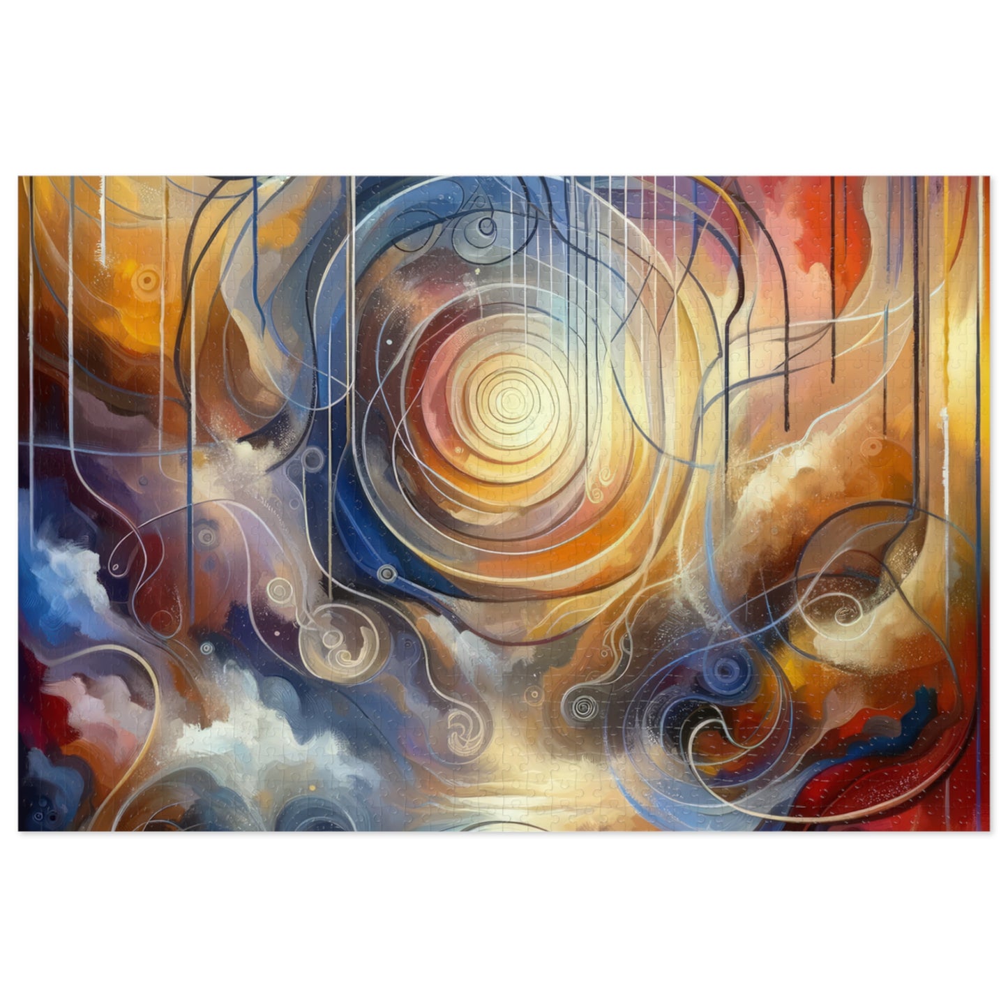 Presence Anchored Tachism Jigsaw Puzzle (30, 110, 252, 500,1000-Piece)