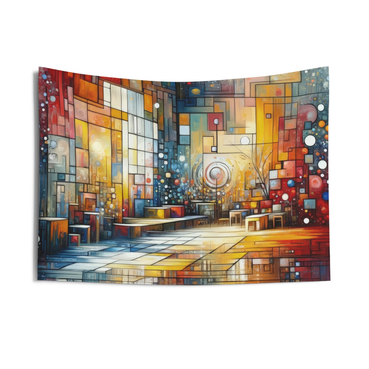 Reflective Habitation Art Indoor Wall Tapestries