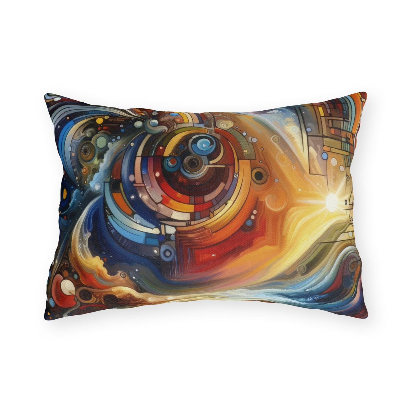 Ritualistic Growth Symphony Outdoor Pillows