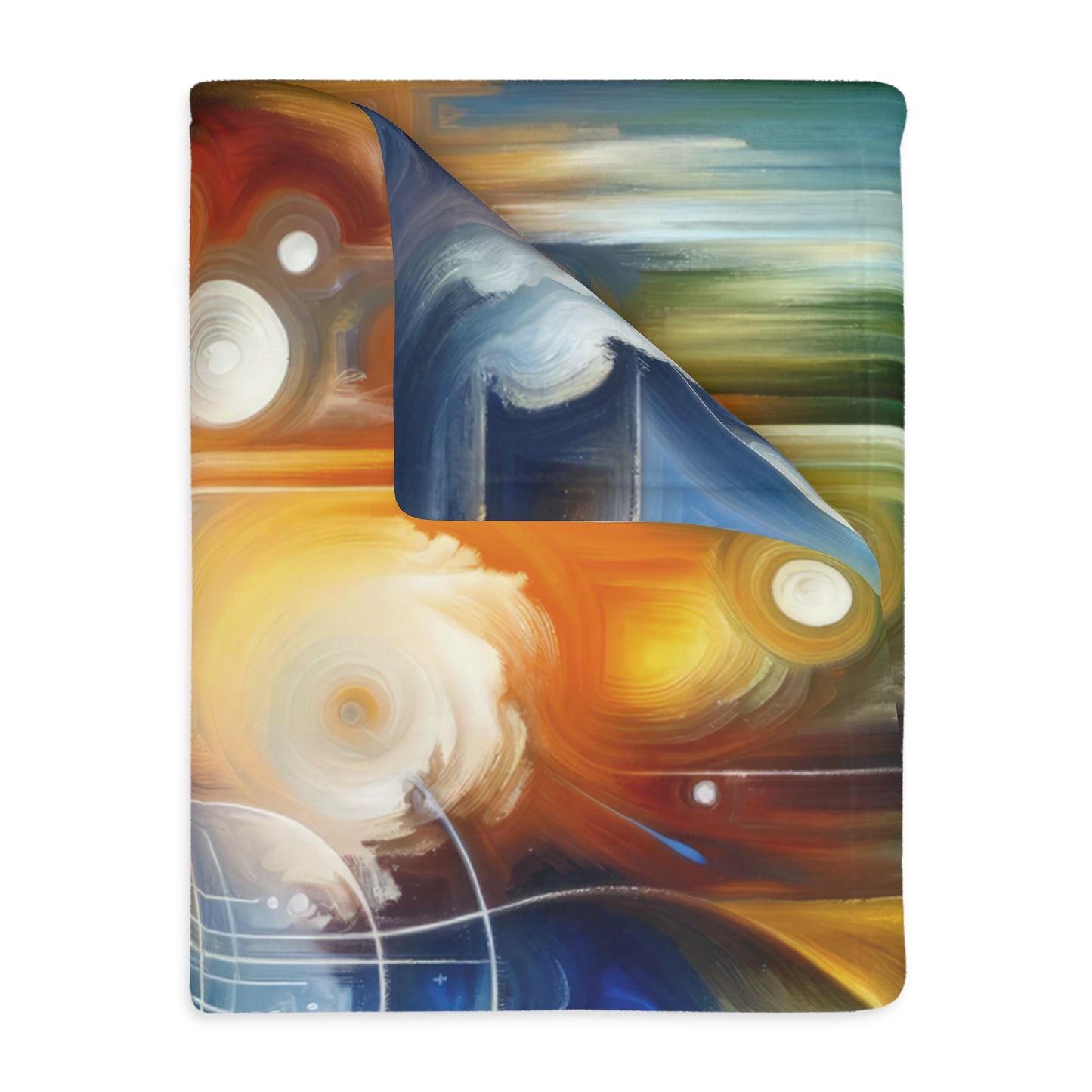 Mindful Megabyte Convergence Velveteen Microfiber Blanket (Two-sided print)