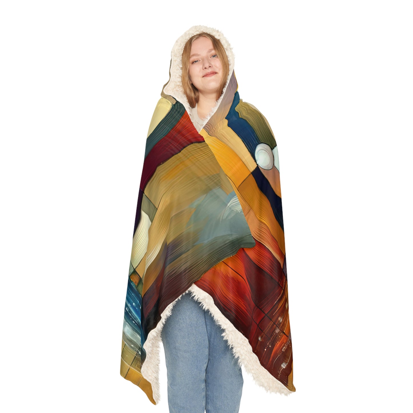Oneness Through Tachism Snuggle Blanket