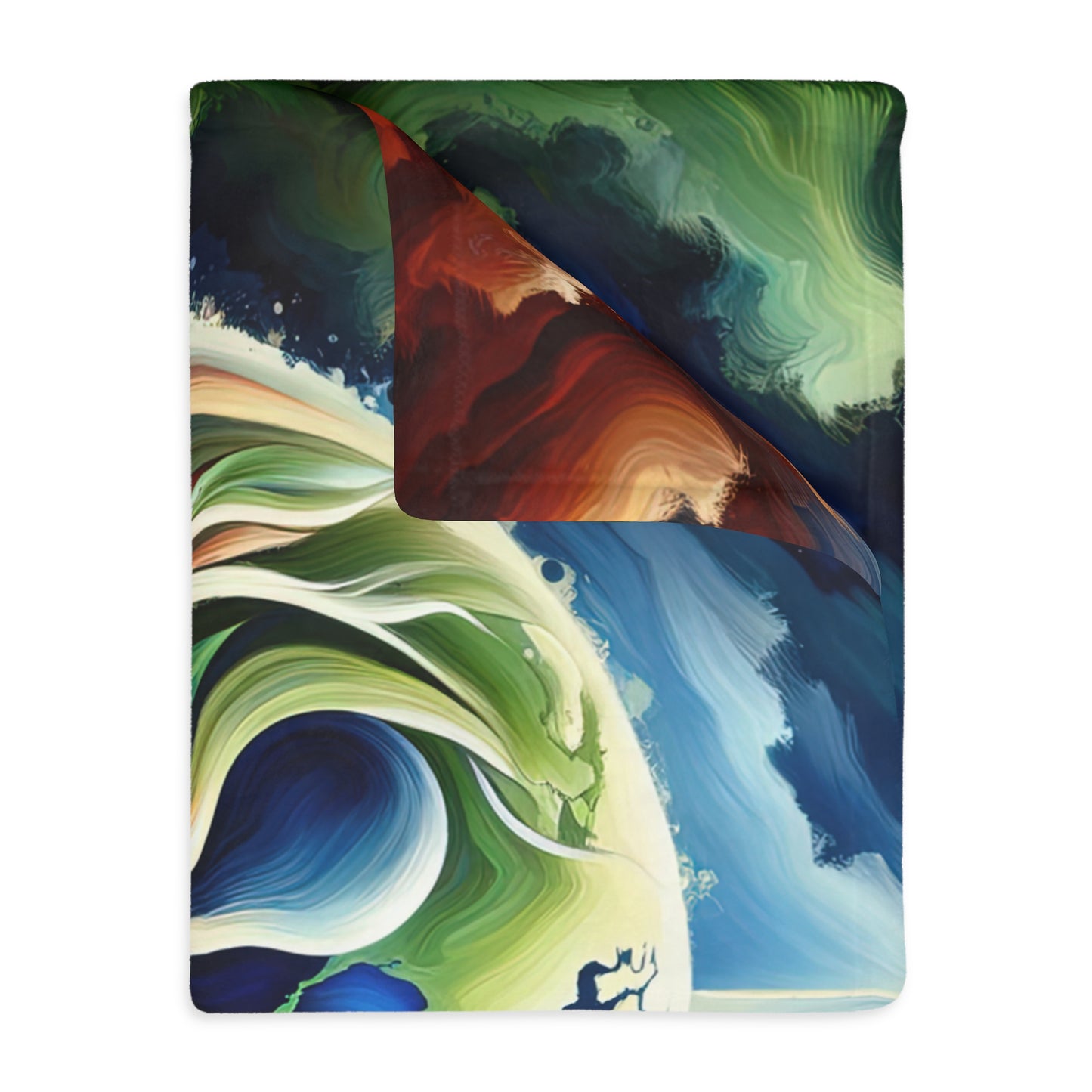 Interconnected Earth Advocates Velveteen Microfiber Blanket (Two-sided print)