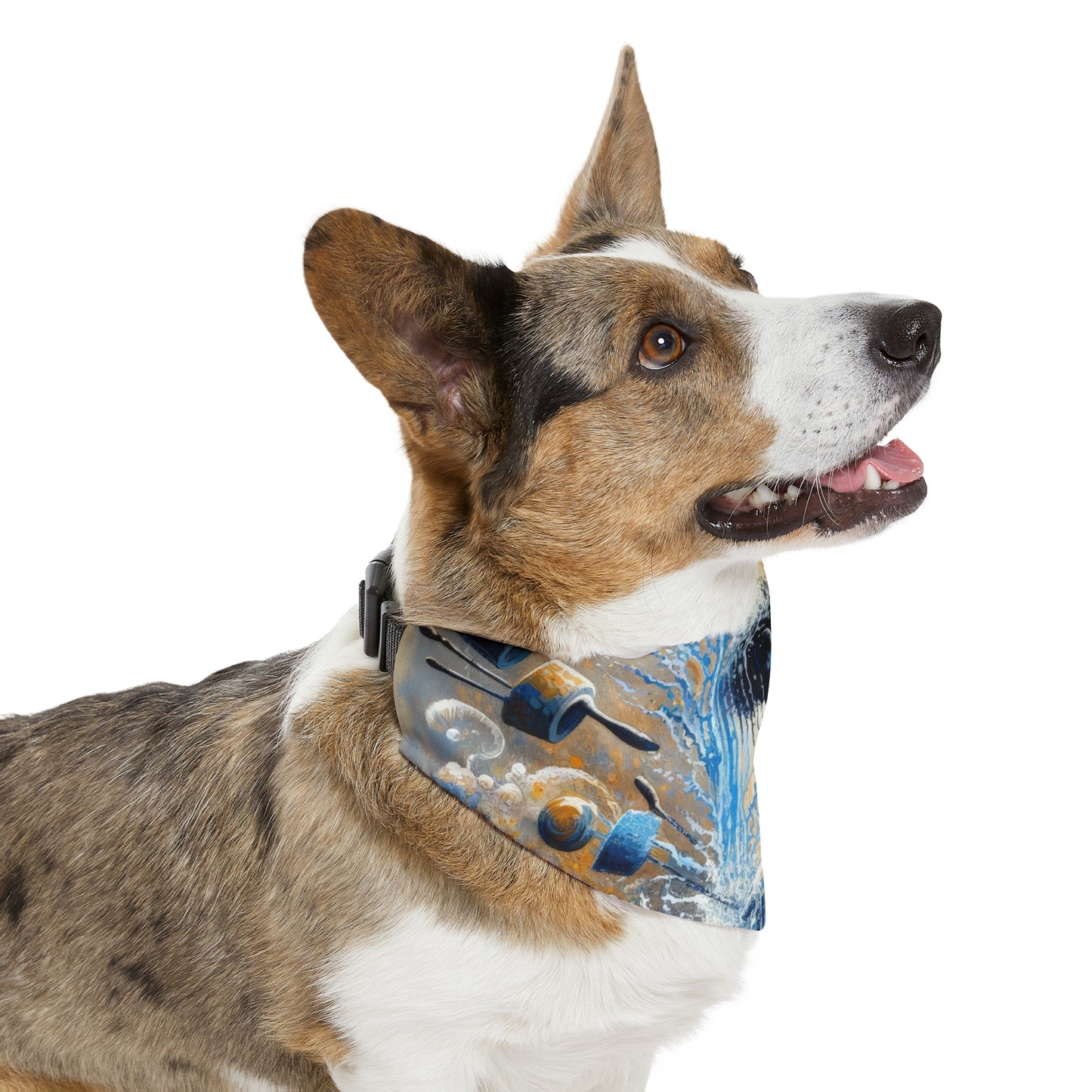 Meditative Kinetic Tachism Pet Bandana Collar