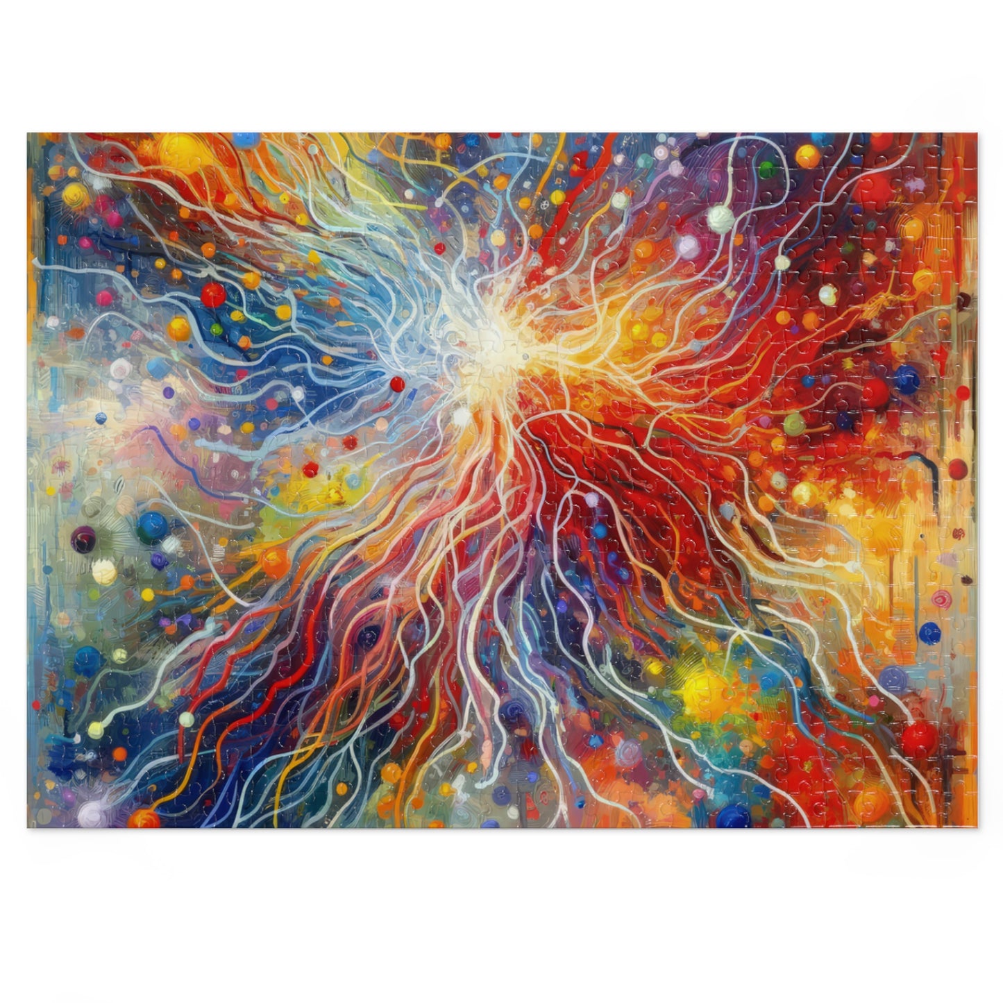 Emotive Yarn Explosion Jigsaw Puzzle (30, 110, 252, 500,1000-Piece)