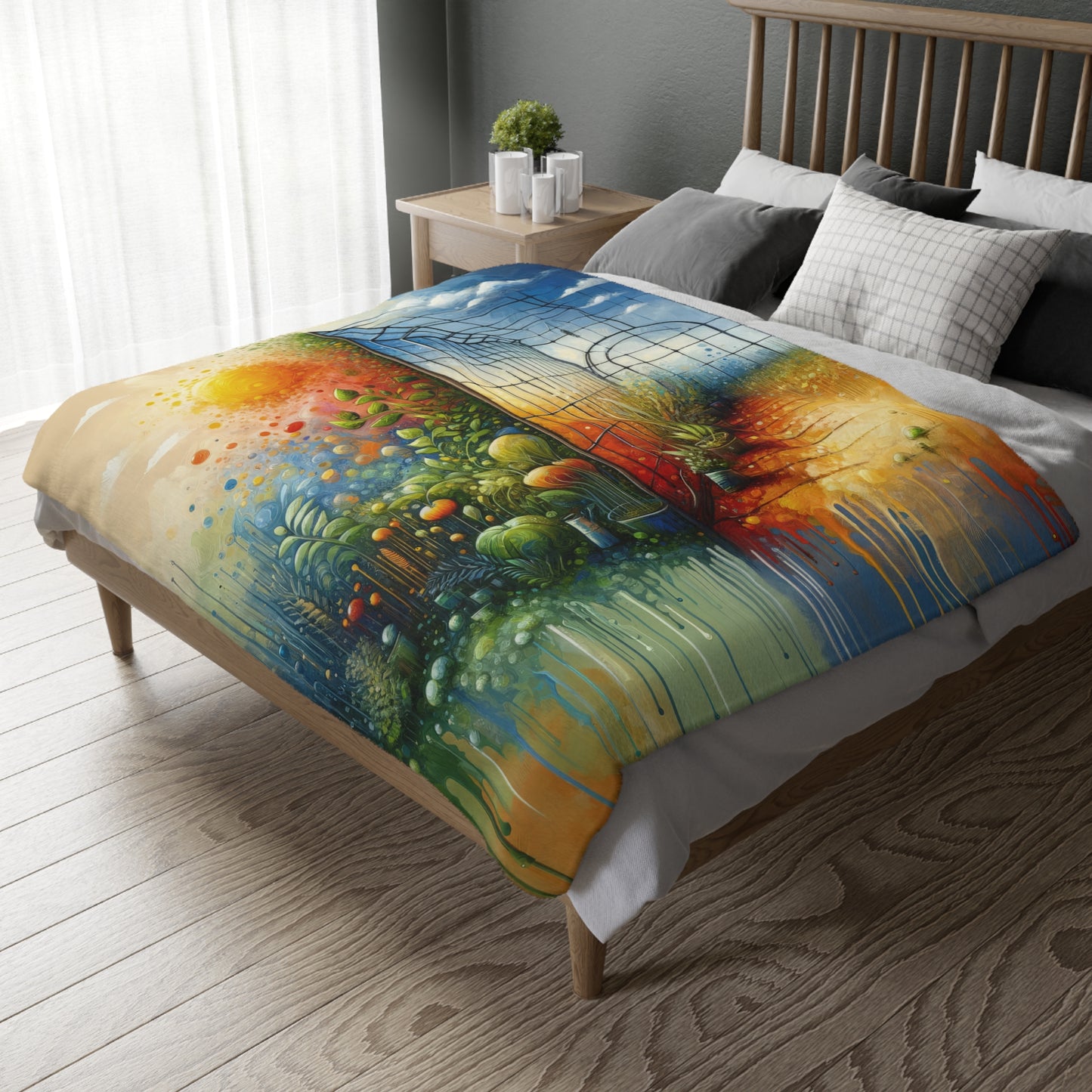 Greenhouse Digital Genesis Velveteen Microfiber Blanket (Two-sided print)
