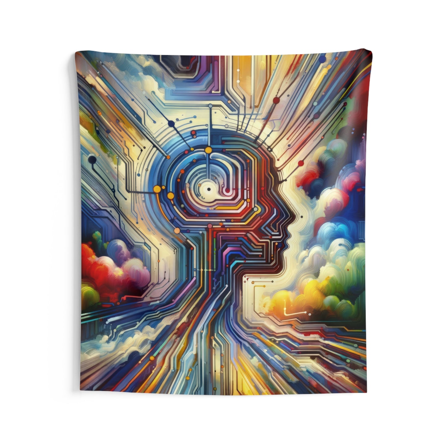 Supportive Digital Empathy Indoor Wall Tapestries
