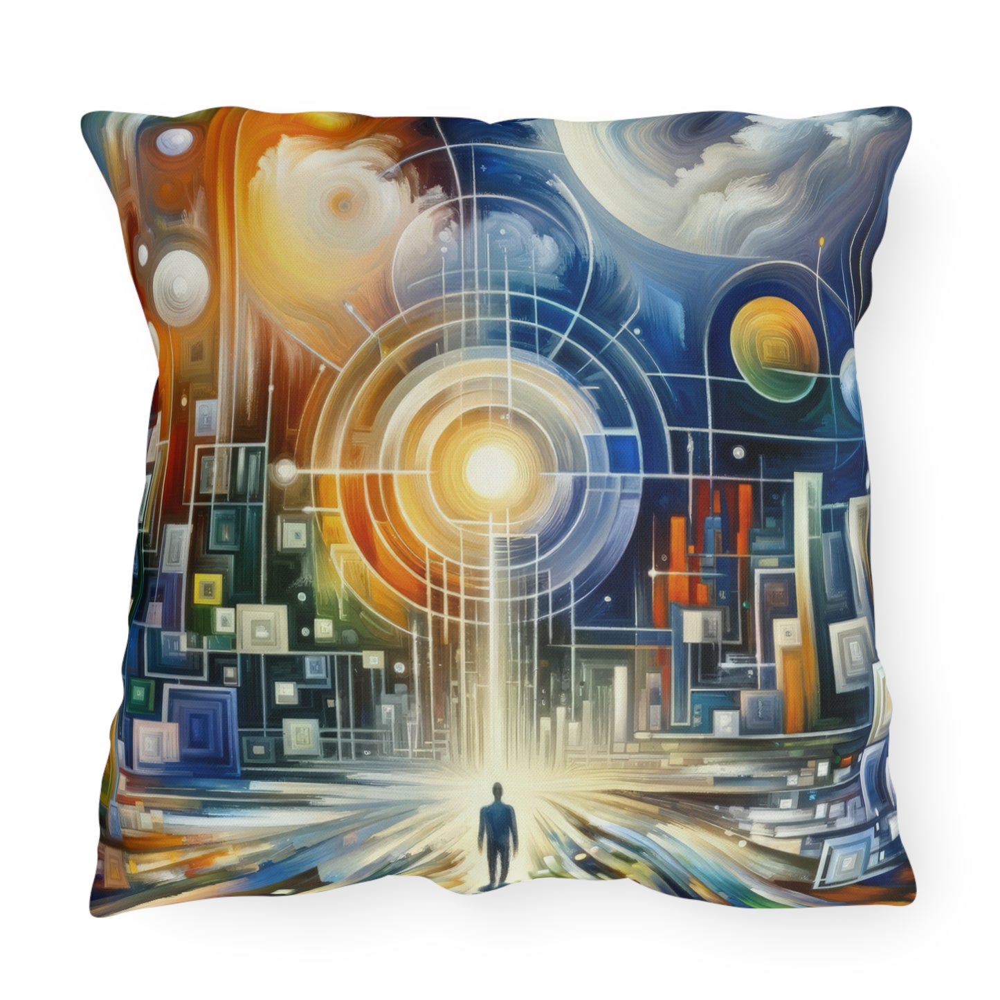 Mindful Megabyte Convergence Outdoor Pillows