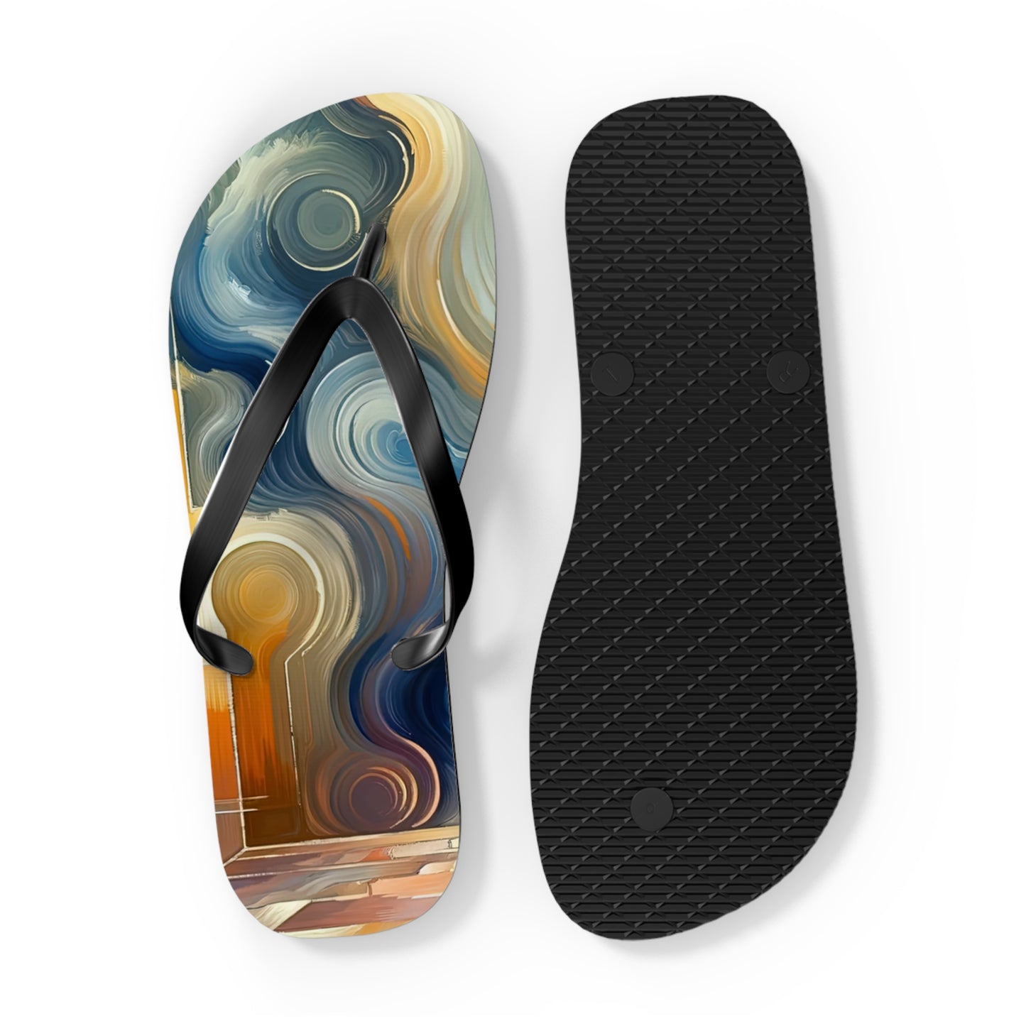 Spiritual Tranquil Sanctuary Flip Flops